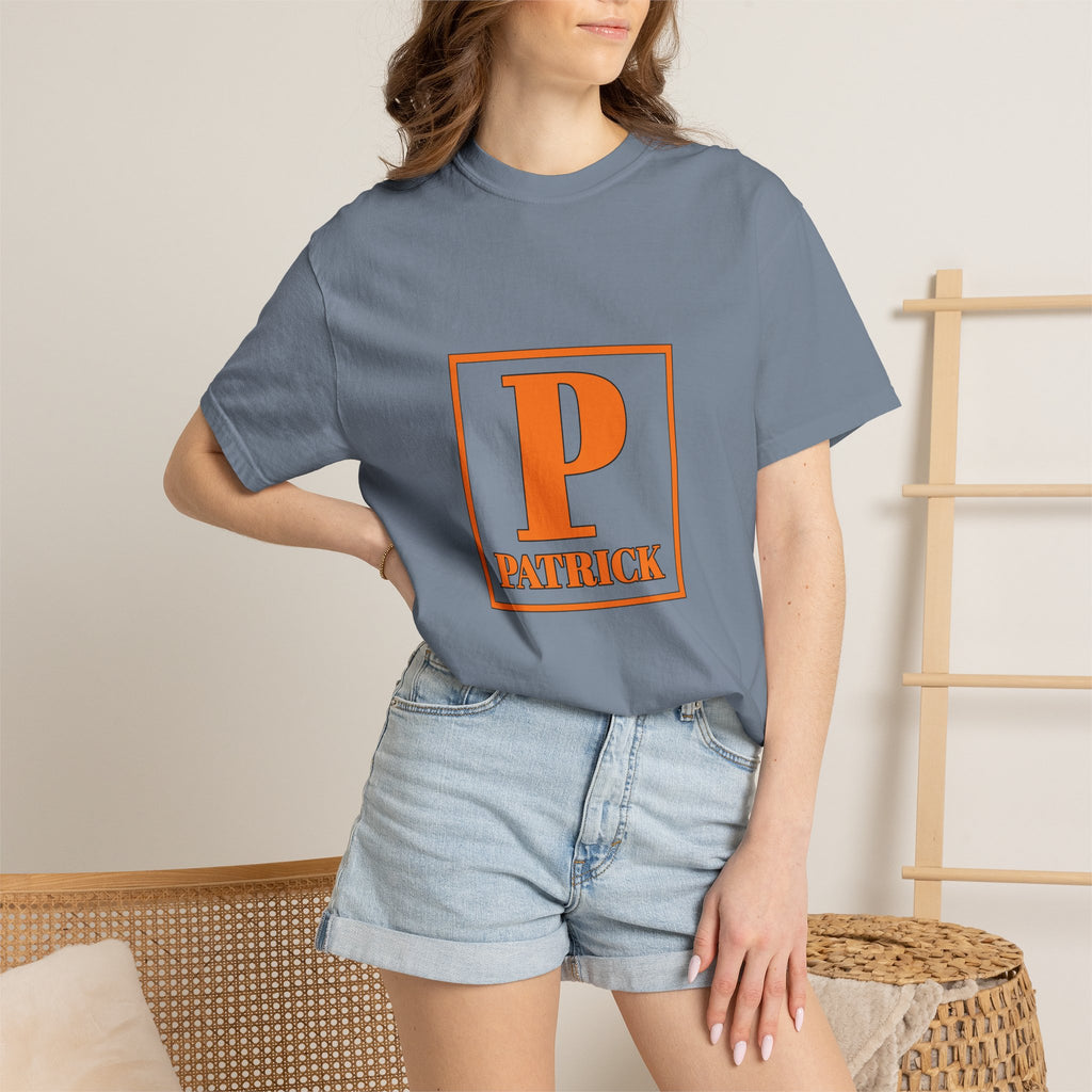 Patrick Monogram Tee - Vintage Block P Initial T-Shirt
