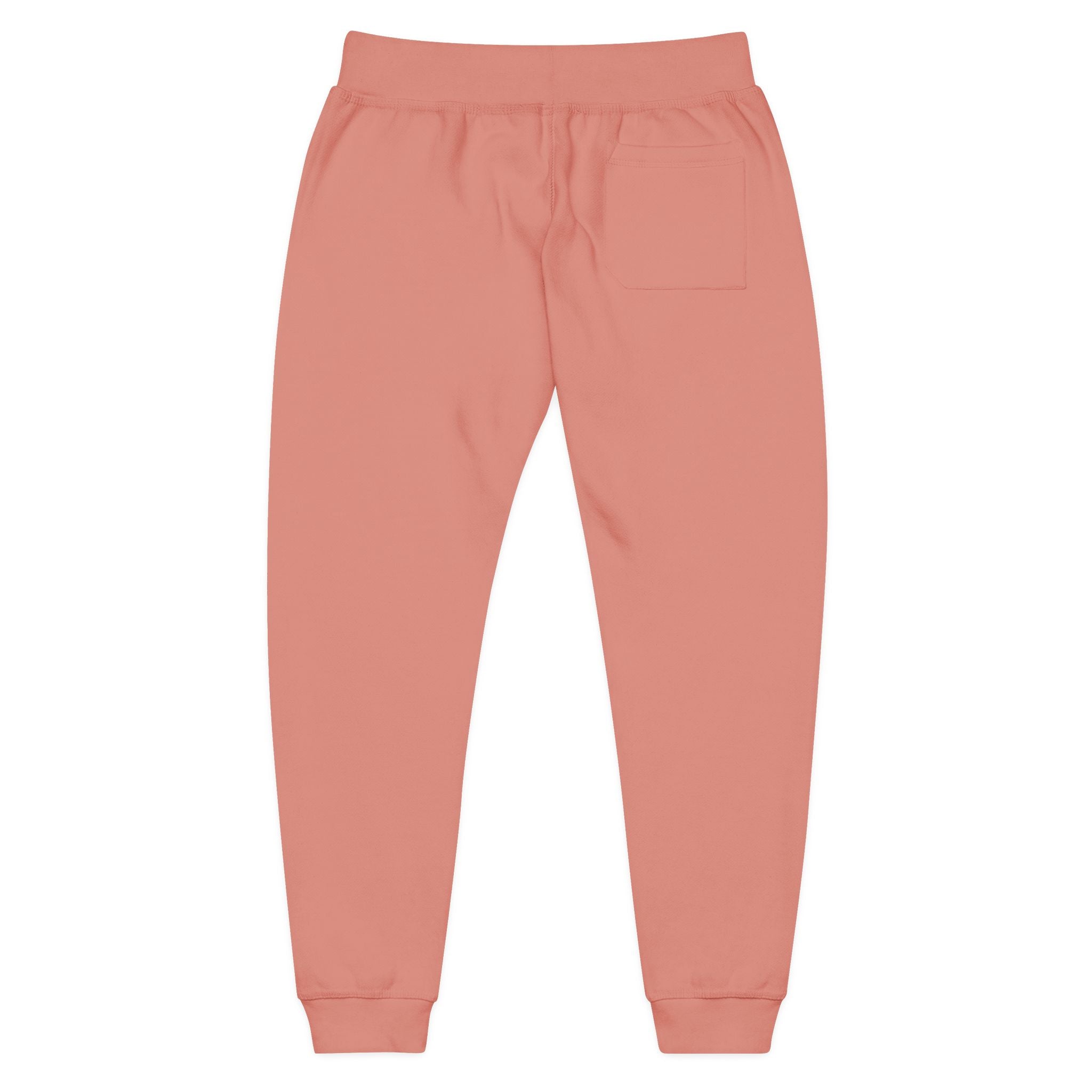 Embroidered Minimal Logo Fleece Sweatpants — Cozy Casual Lounge Joggers