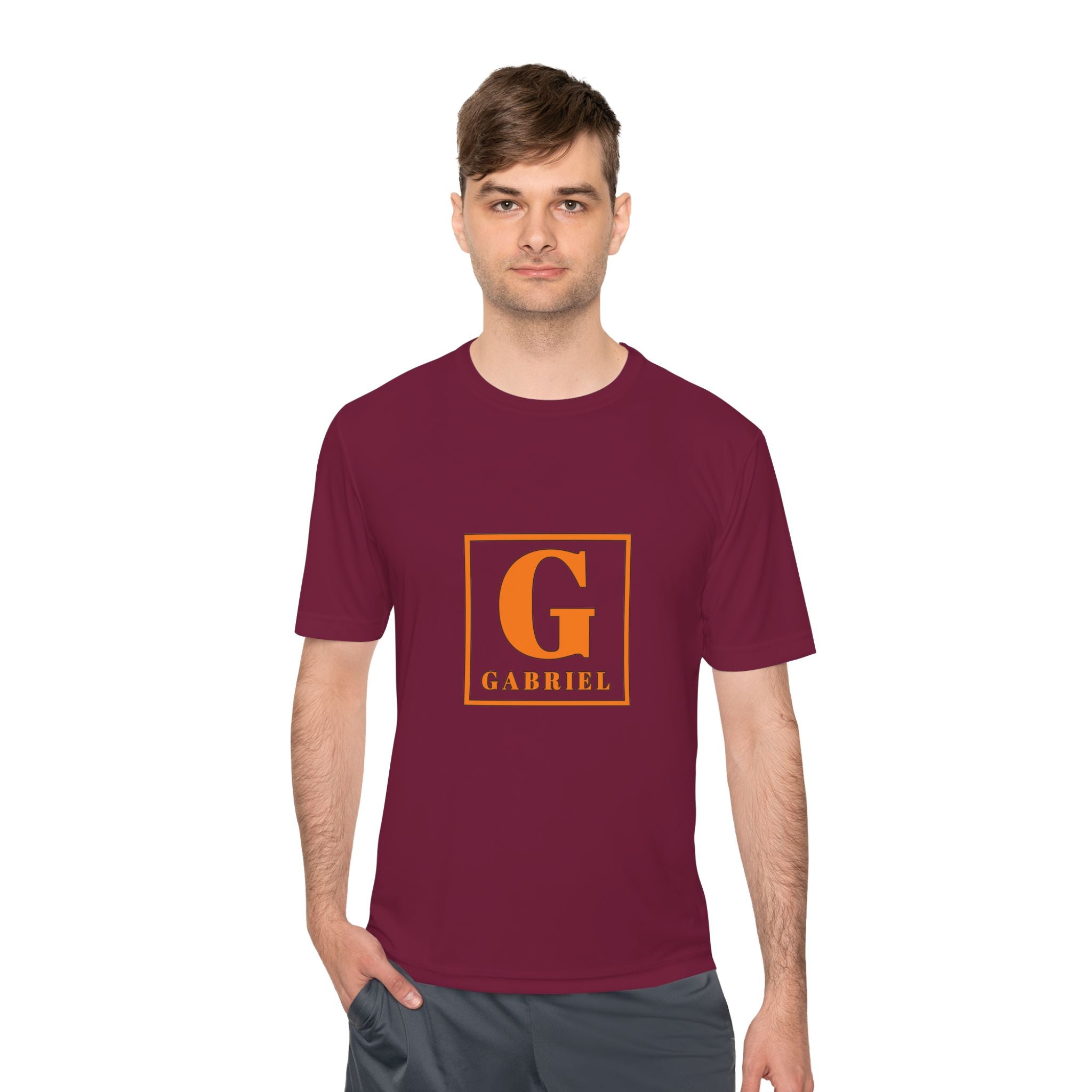 Personalized 'G' Initial Tee - Gabriel Monogram Moisture-Wicking Shirt
