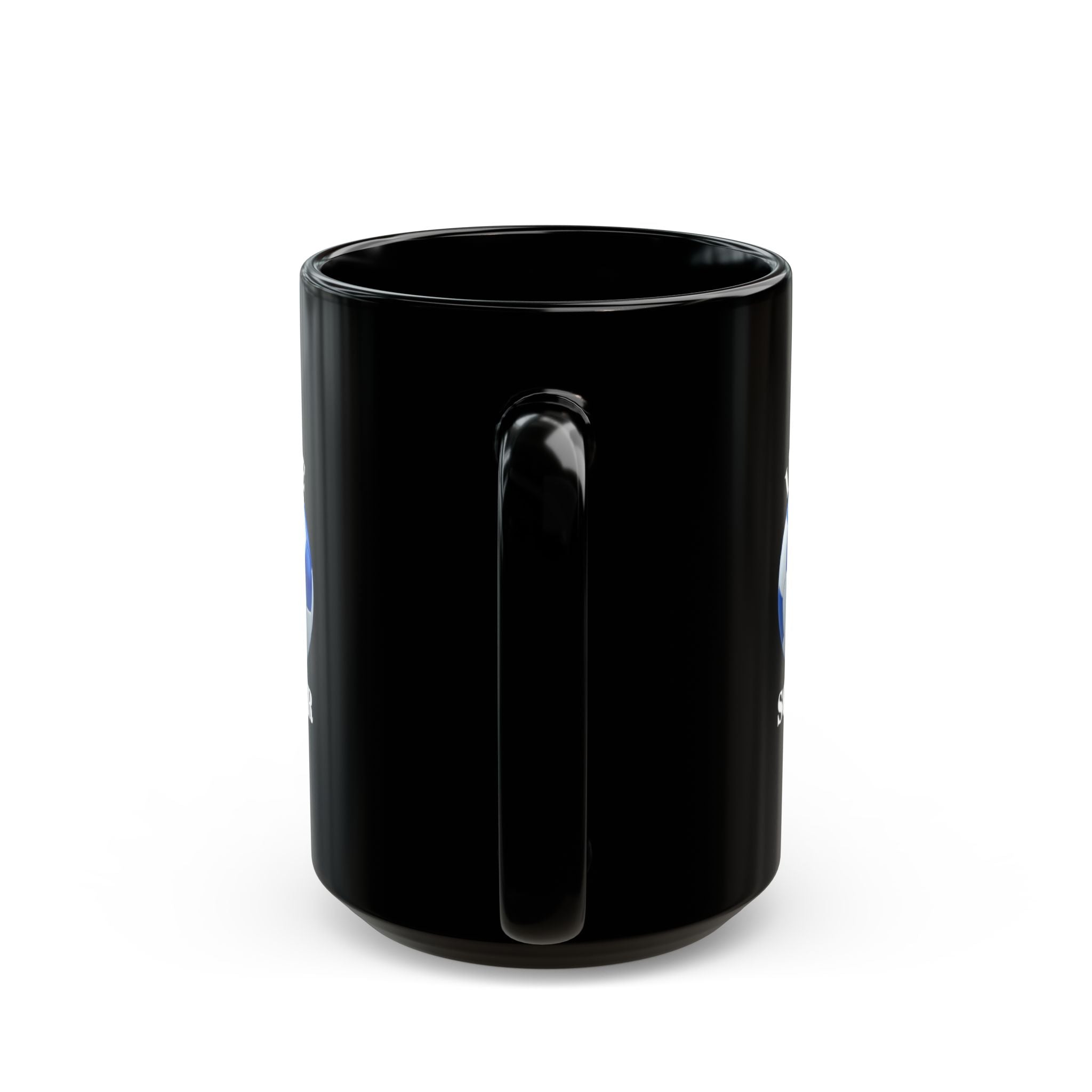 I Love Soccer Black Ceramic Mug — 11oz & 15oz