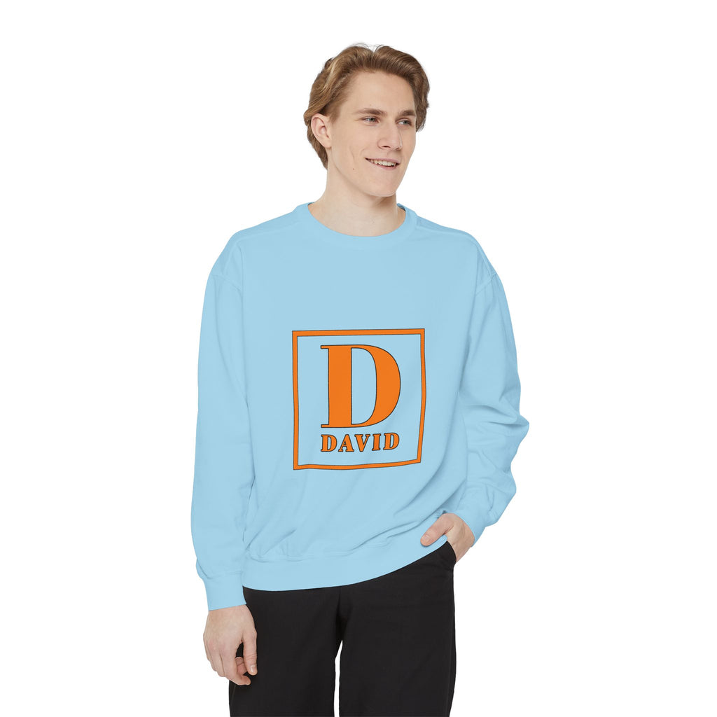 David Monogram Sweatshirt — Personalized Initial D Crewneck