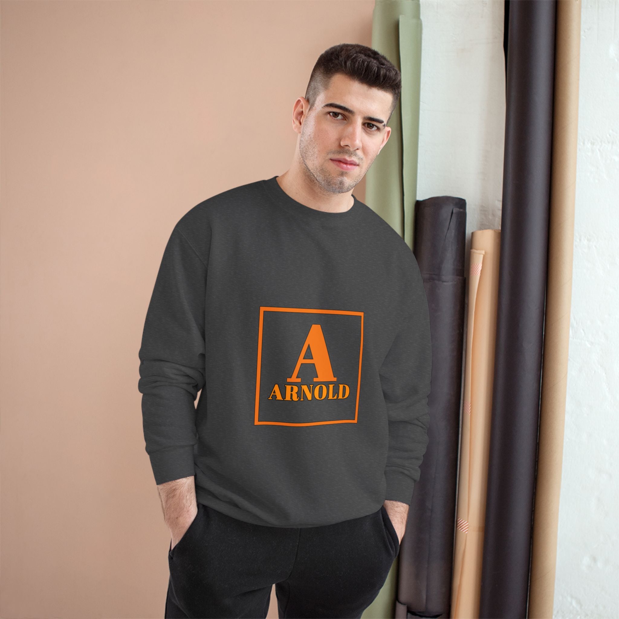 Arnold Letterman Sweatshirt – Personalized A Monogram Champion Crewneck