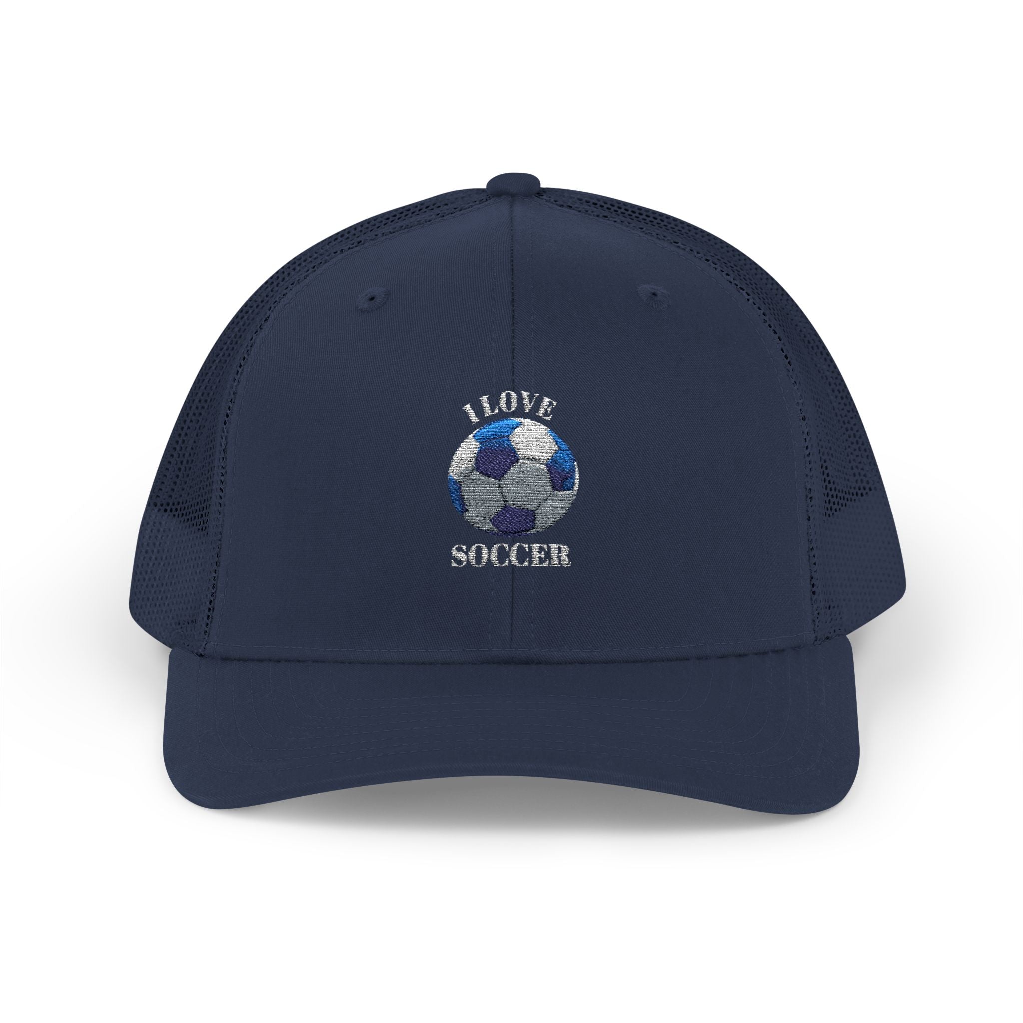 Soccer Mom Trucker Cap - Glitter Soccer Ball Snapback
