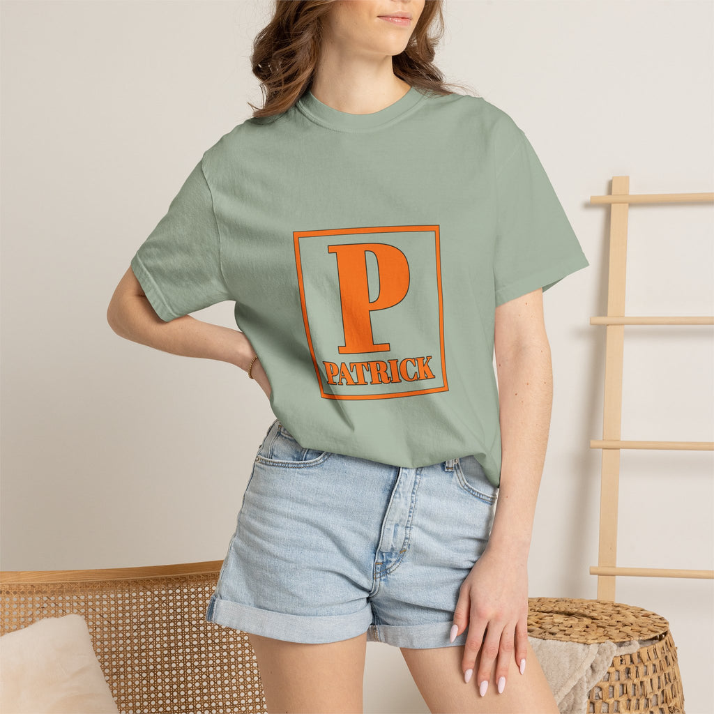 Patrick Monogram Tee - Vintage Block P Initial T-Shirt