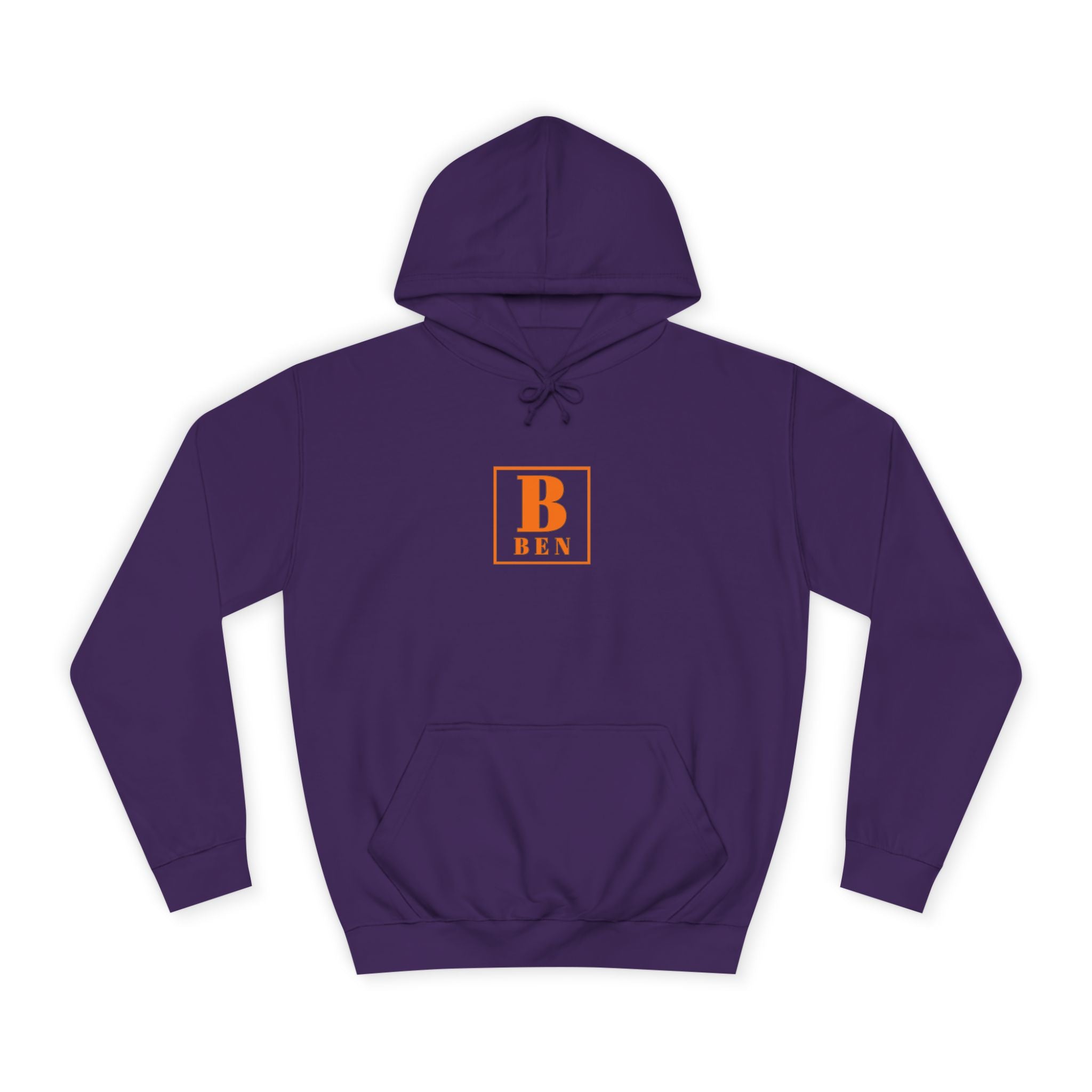 Initial Monogram Hoodie — Custom 'B BEN' College-Style Pullover