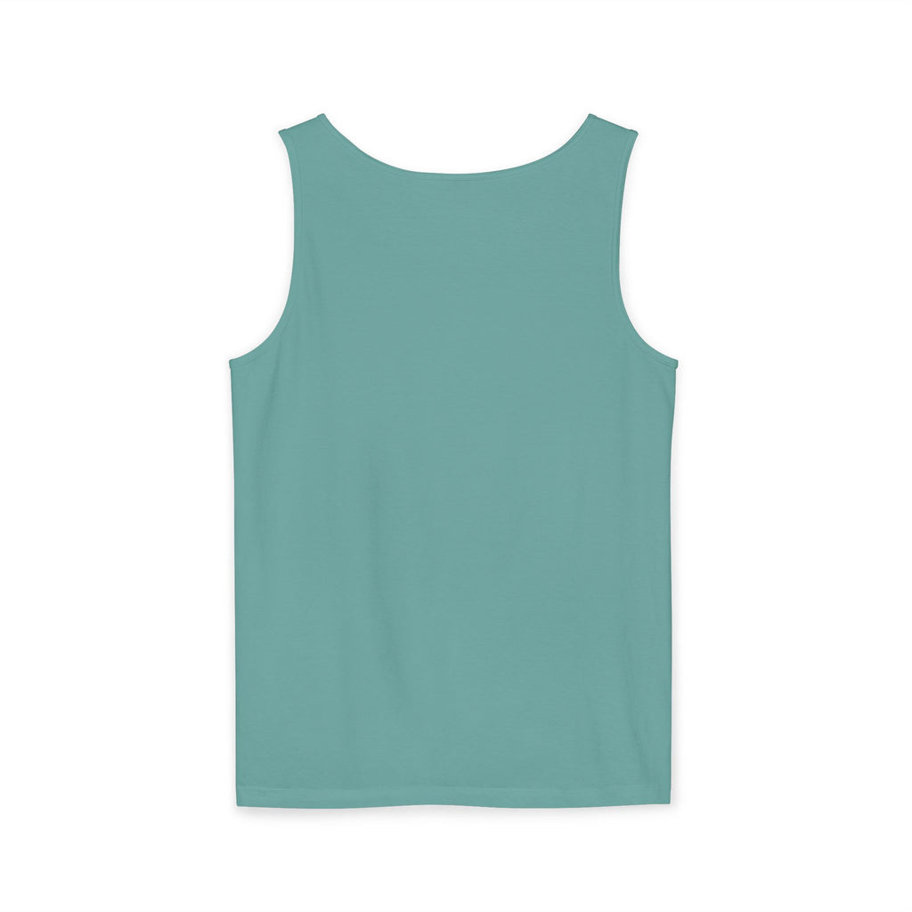 Ben Monogram Tank Top — Orange Initial B Vintage Box Graphic