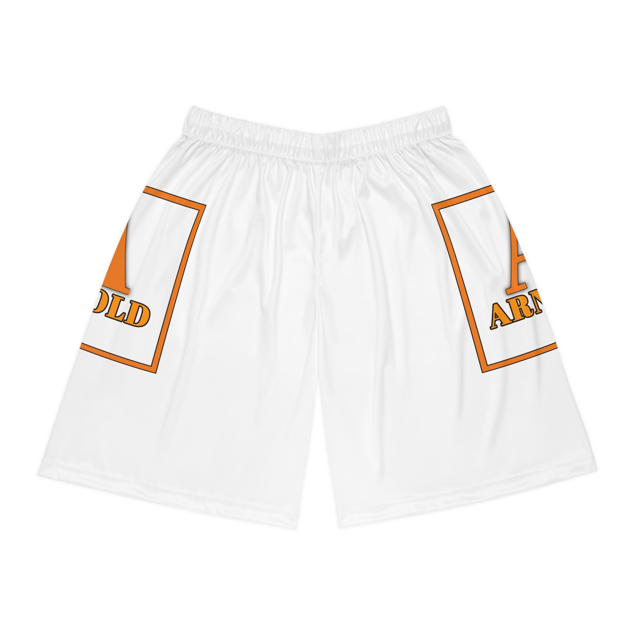A-Logo Basketball Shorts — All-Over-Print Athletic Shorts
