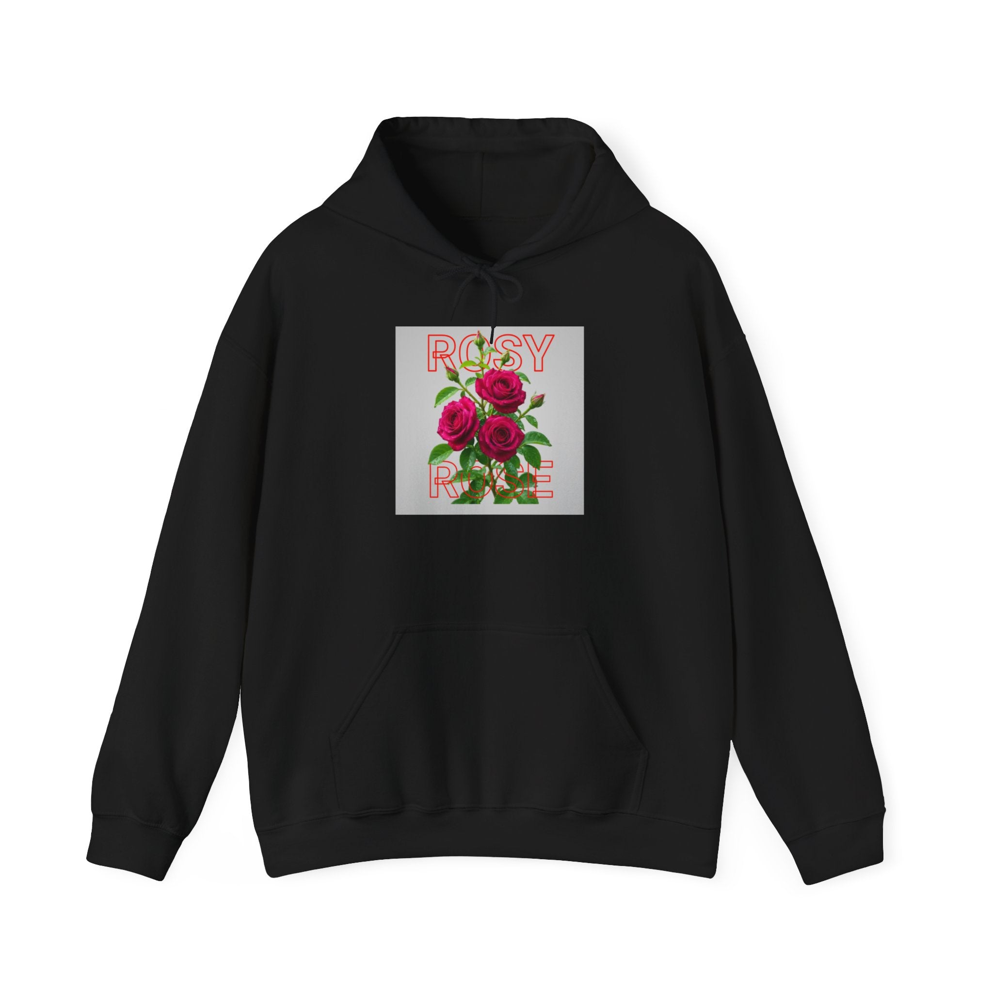 Rosy Rose Hoodie – Vintage Floral Graphic Pullover