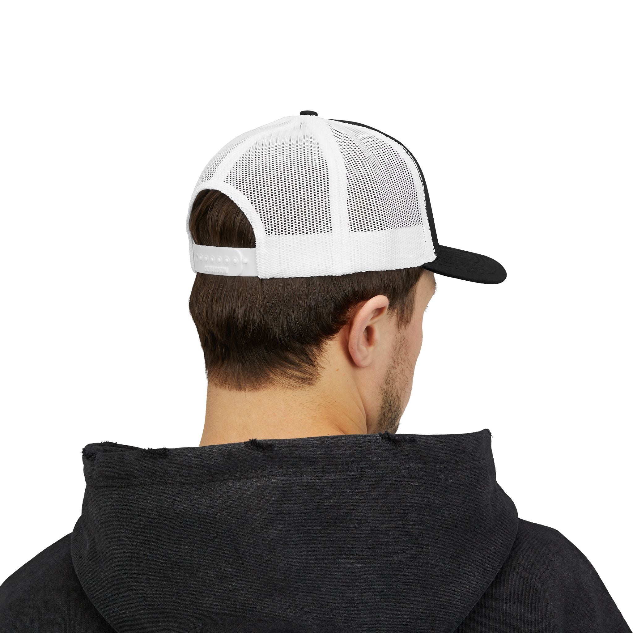 Trucker Cap — Be Happy Floral Embroidered Snapback