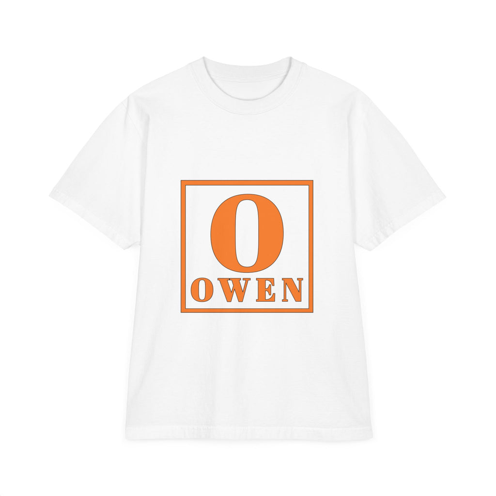 O Monogram T‑Shirt — Personalized 'Owen' Block Initial Tee