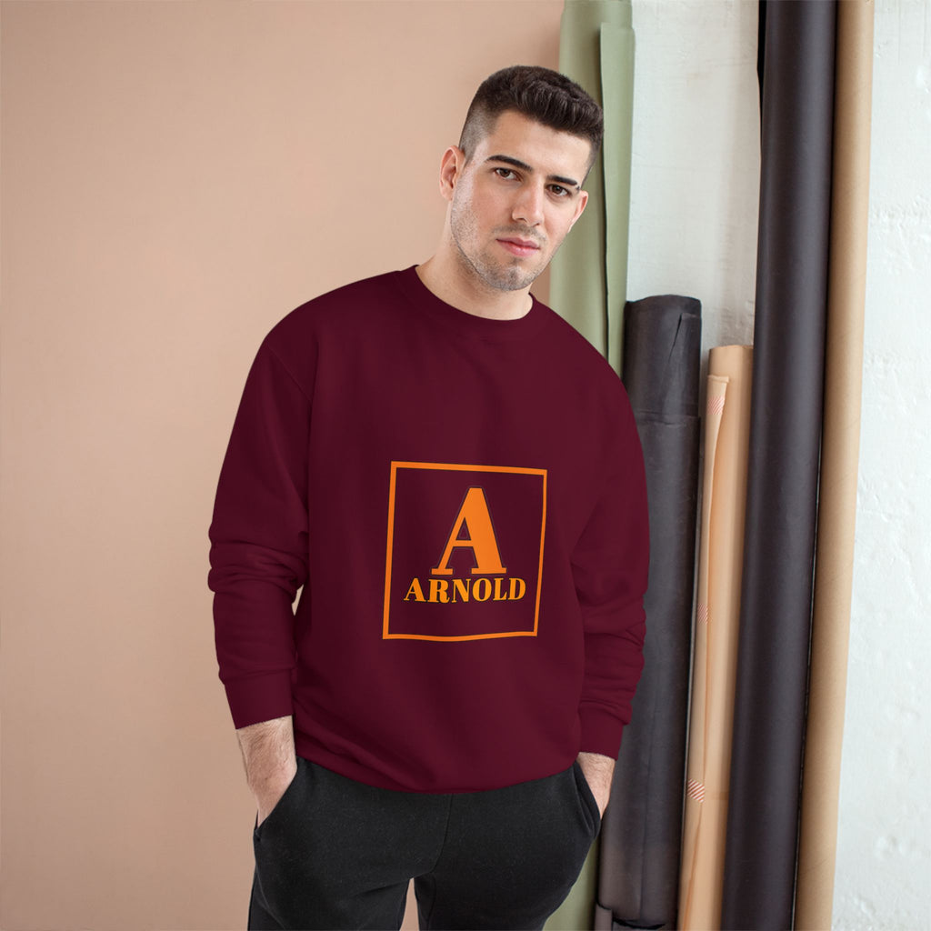 Arnold Letterman Sweatshirt – Personalized A Monogram Champion Crewneck