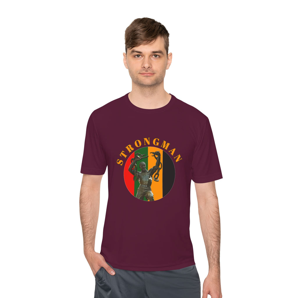 Strongman Kettlebell Tee — Athletic Moisture‑Wicking Gym Shirt