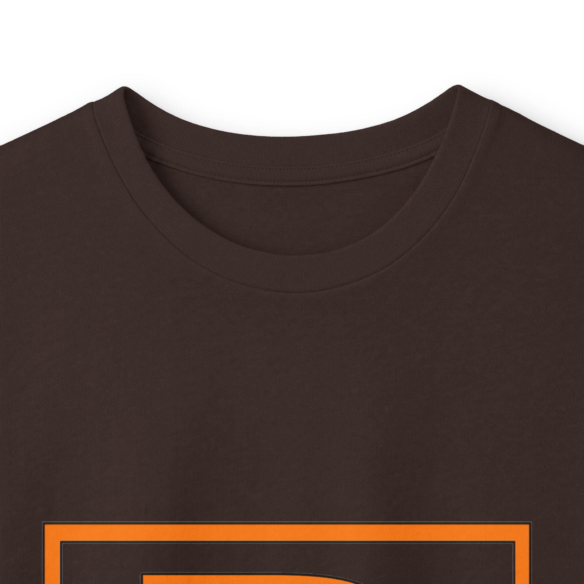 Richard Monogram Long Sleeve Tee — Retro Orange Initial R Shirt