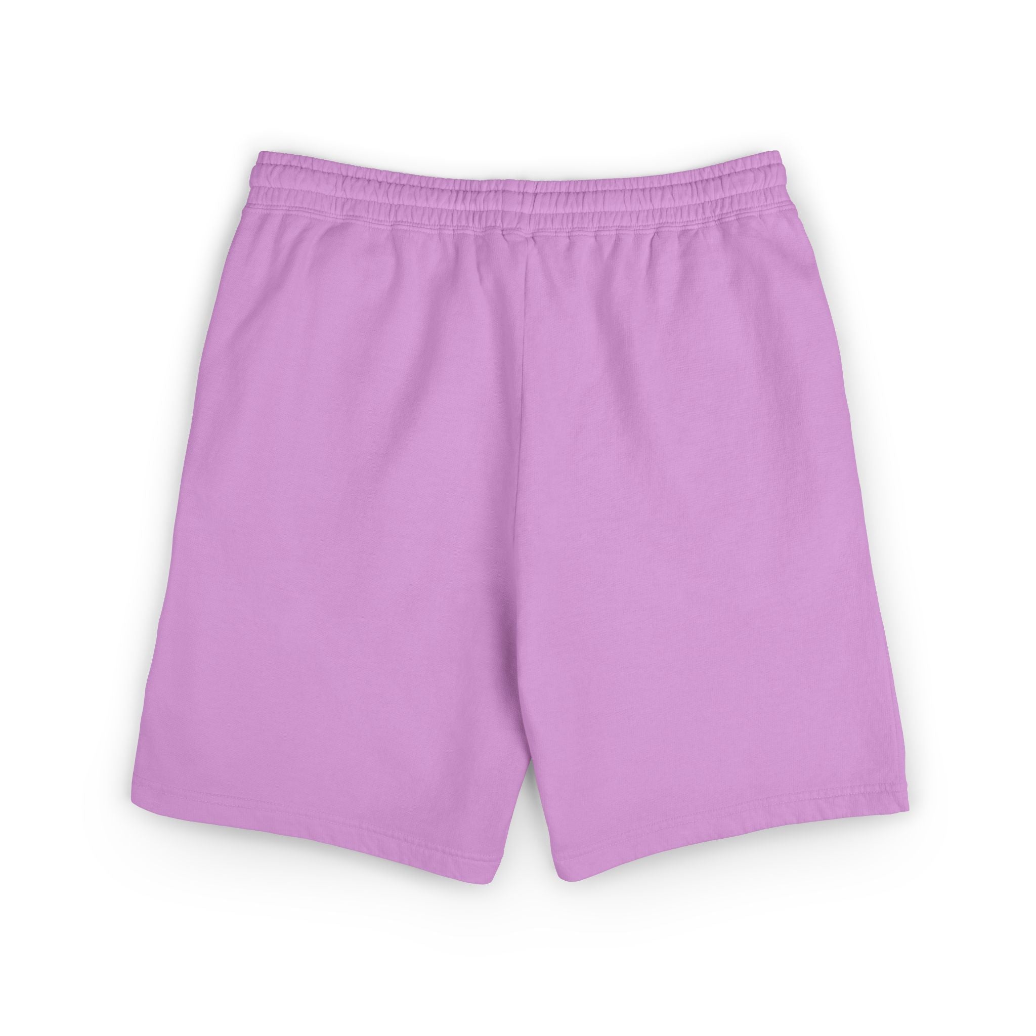 Lightweight Garment-Dyed Fleece Sweat Shorts — Cream Casual Lounge Shorts with Small ‘E’ Logo