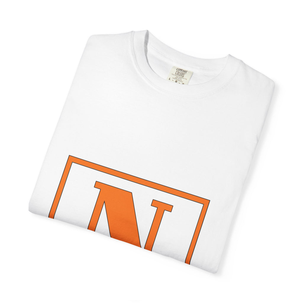 Nelson Monogram T-Shirt — Retro Block Letter Graphic Tee
