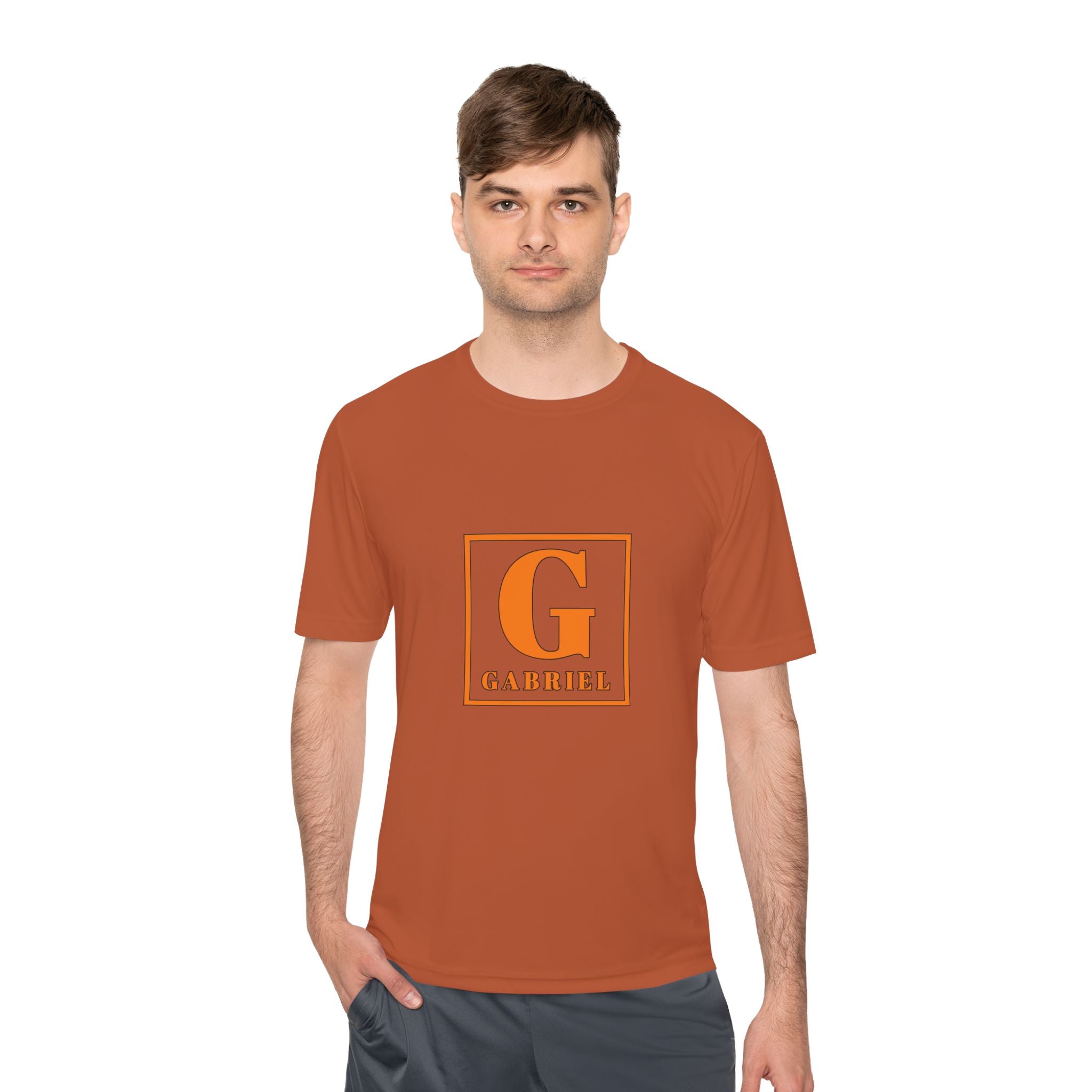 Personalized 'G' Initial Tee - Gabriel Monogram Moisture-Wicking Shirt