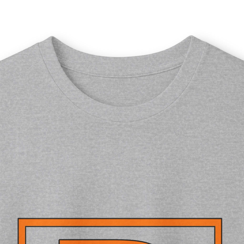 Richard Monogram Long Sleeve Tee — Retro Orange Initial R Shirt