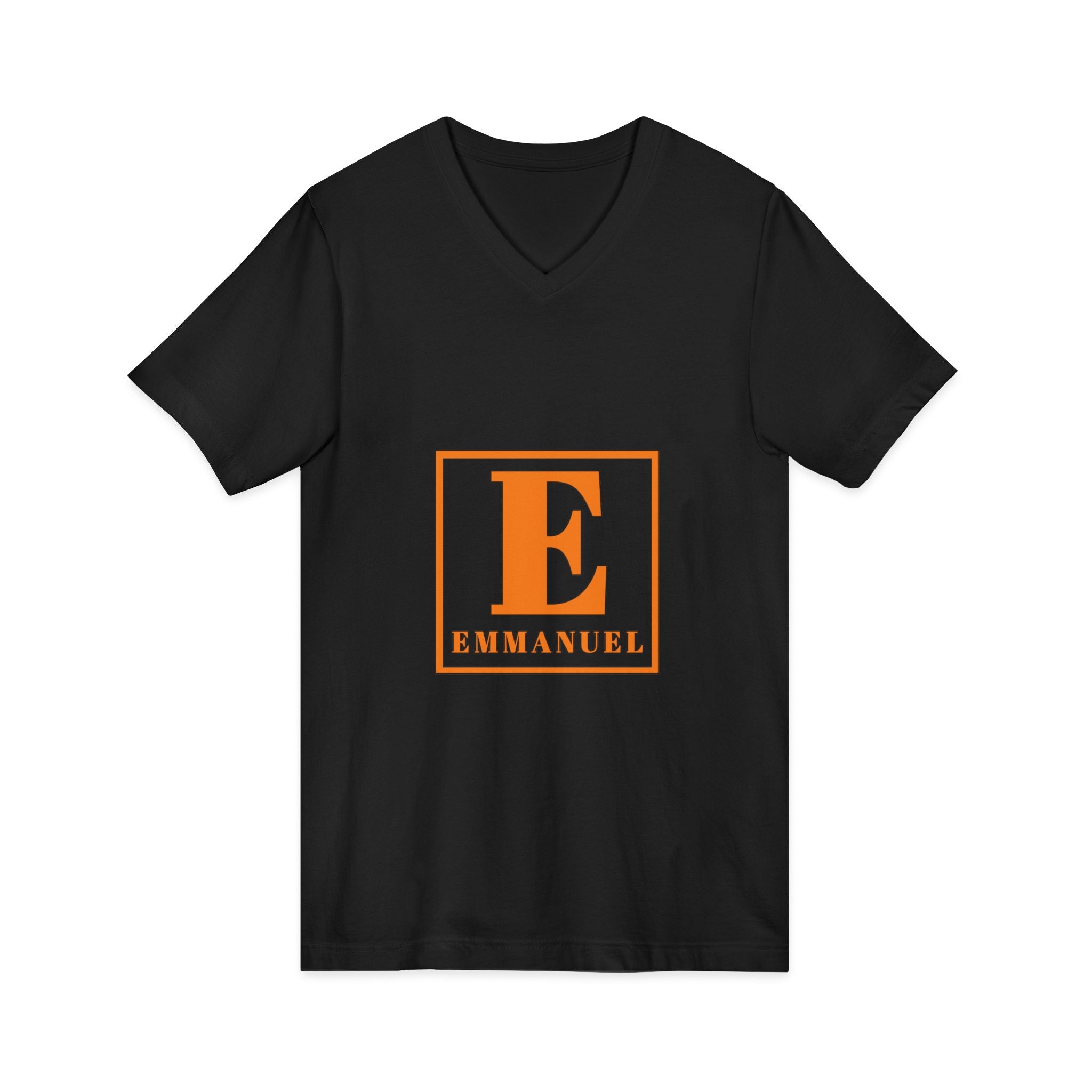 Emmanuel Monogram V-Neck Tee