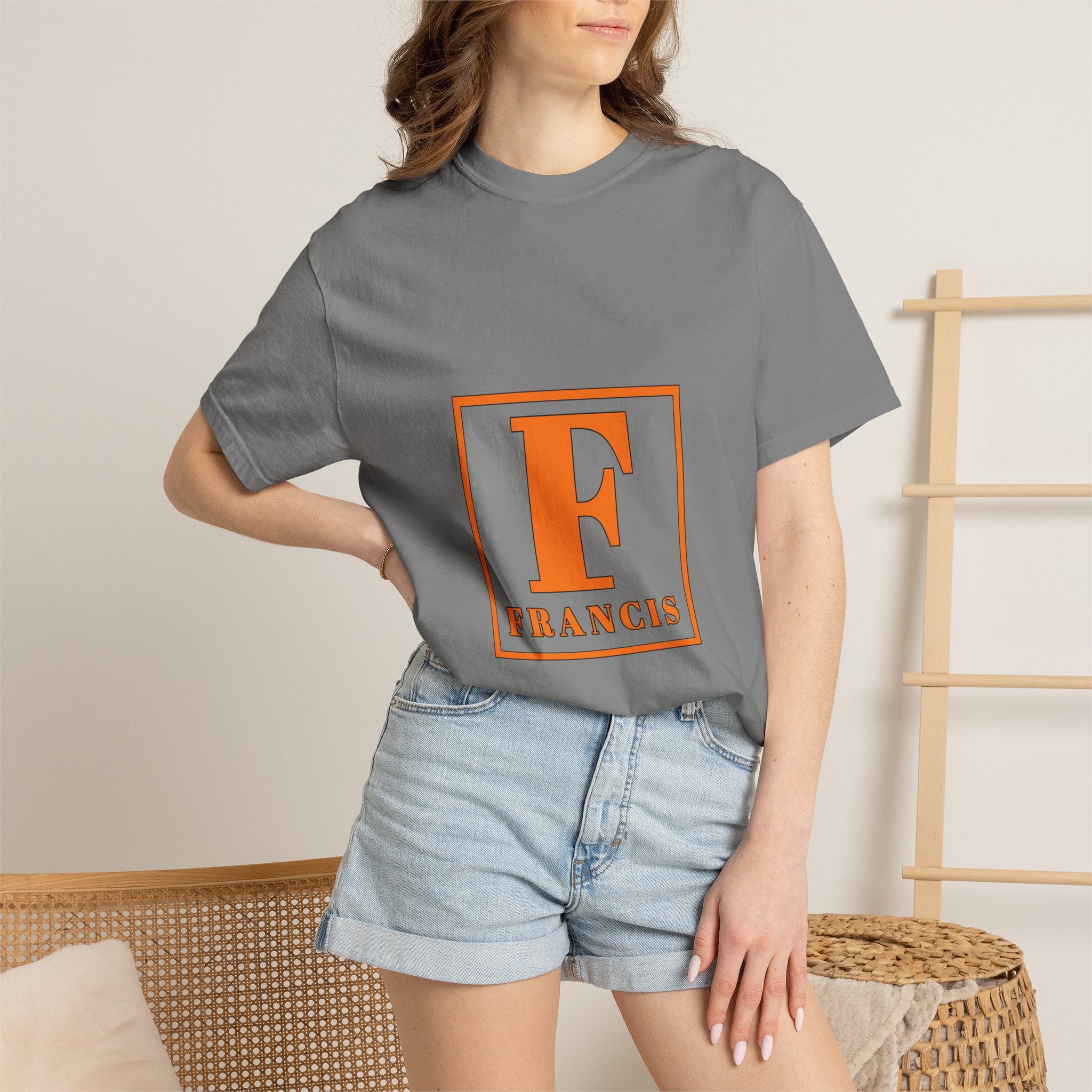 Francis Monogram T-Shirt — Vintage Block Initial Tee