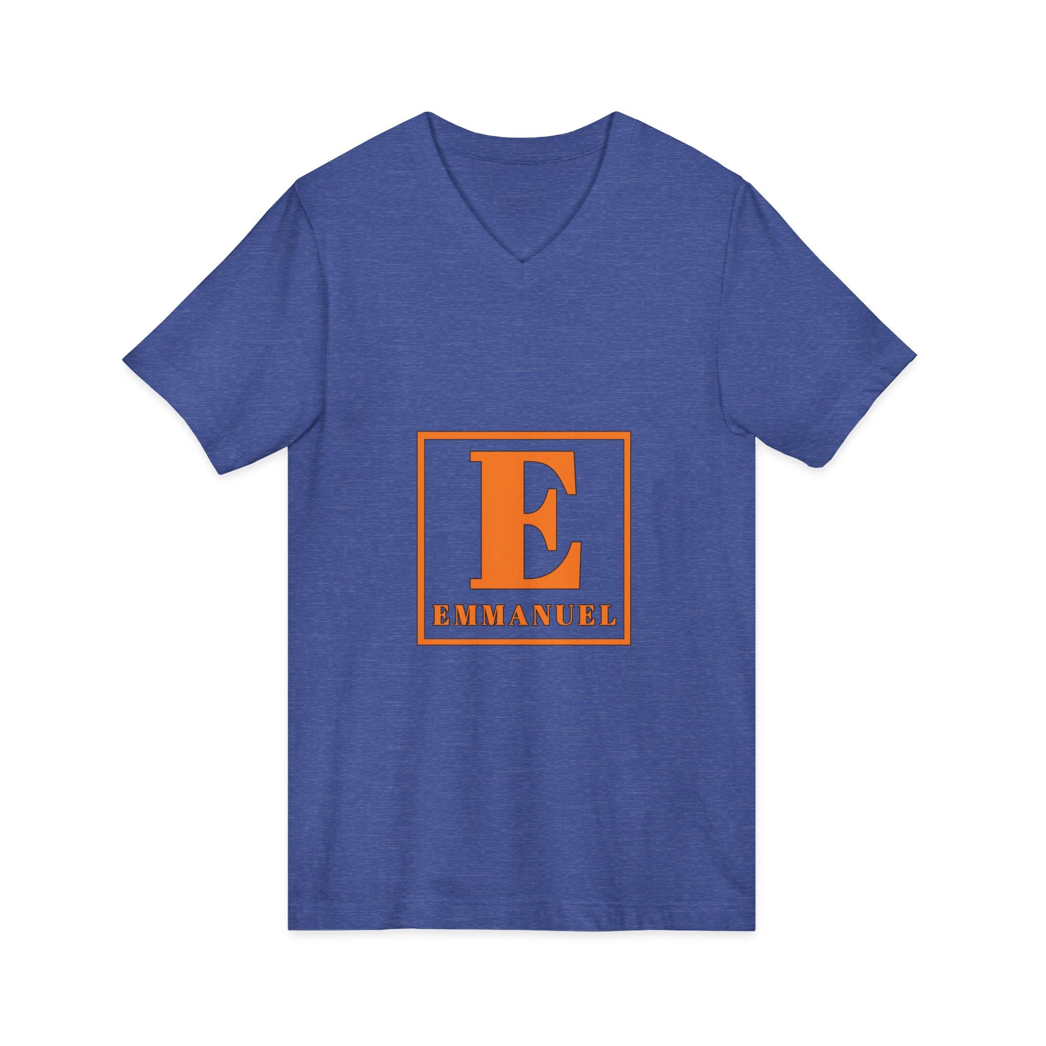 Emmanuel Monogram V-Neck Tee