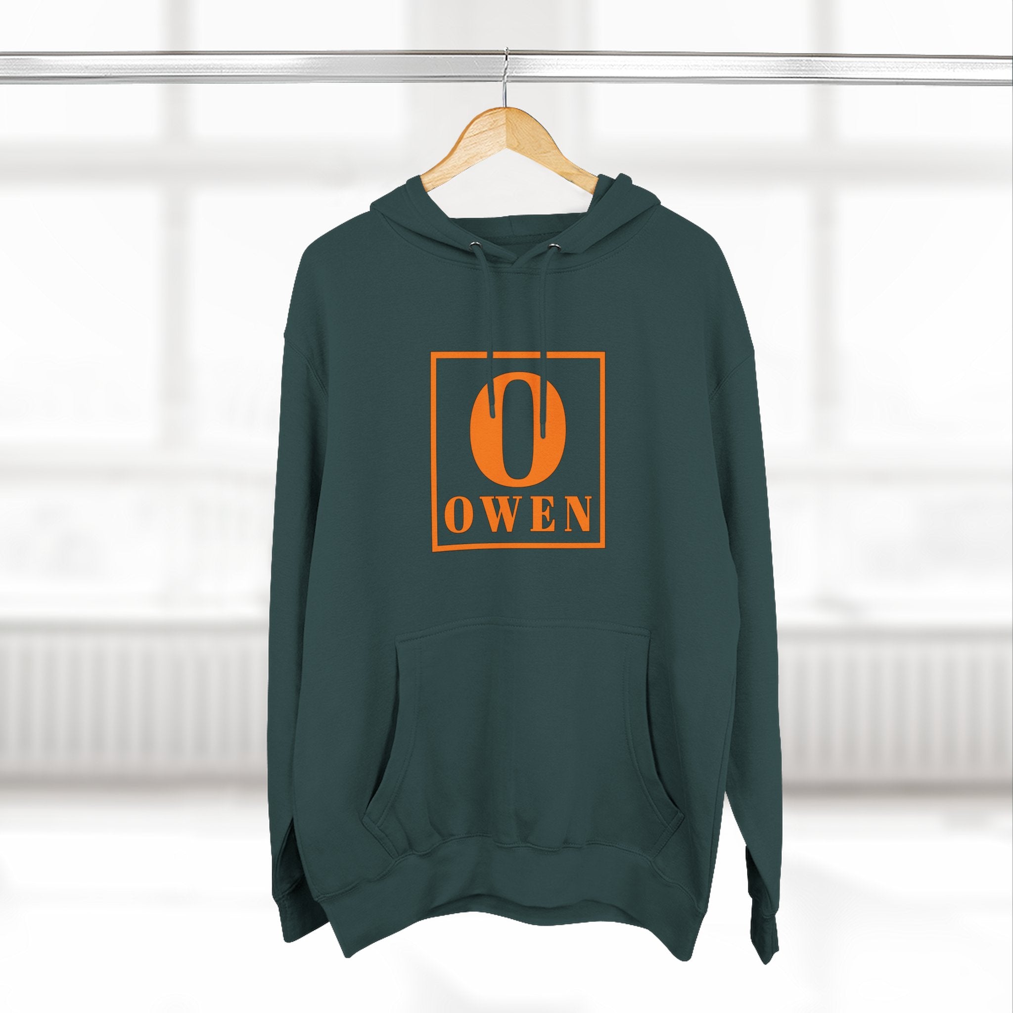 Personalized Initial Hoodie — 'O' Owen Monogram Fleece Hoodie