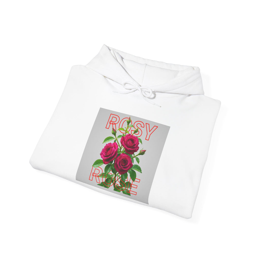 Rosy Rose Hoodie – Vintage Floral Graphic Pullover