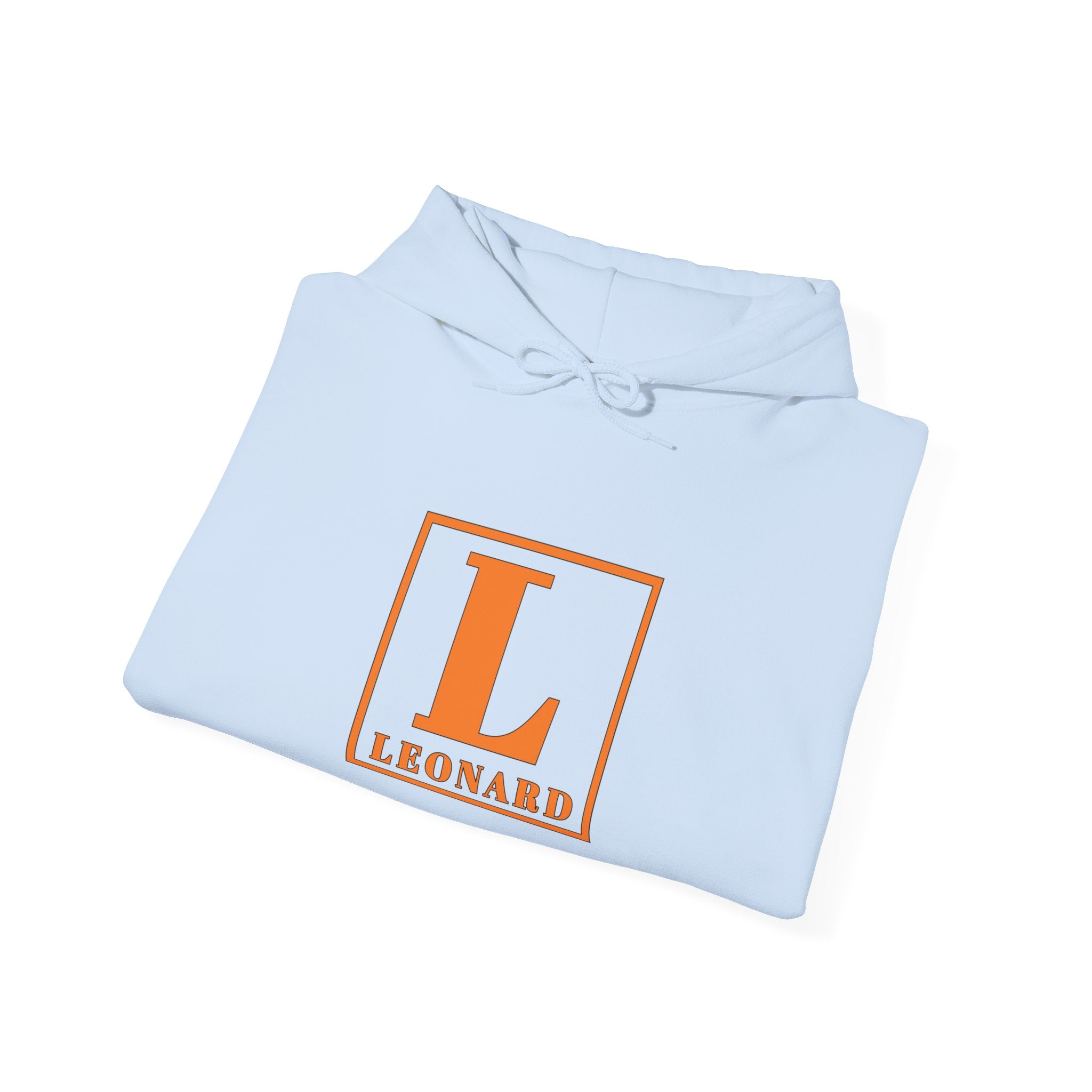 Monogram “L Leonard” Hoodie – Classic Orange Initial Sweatshirt