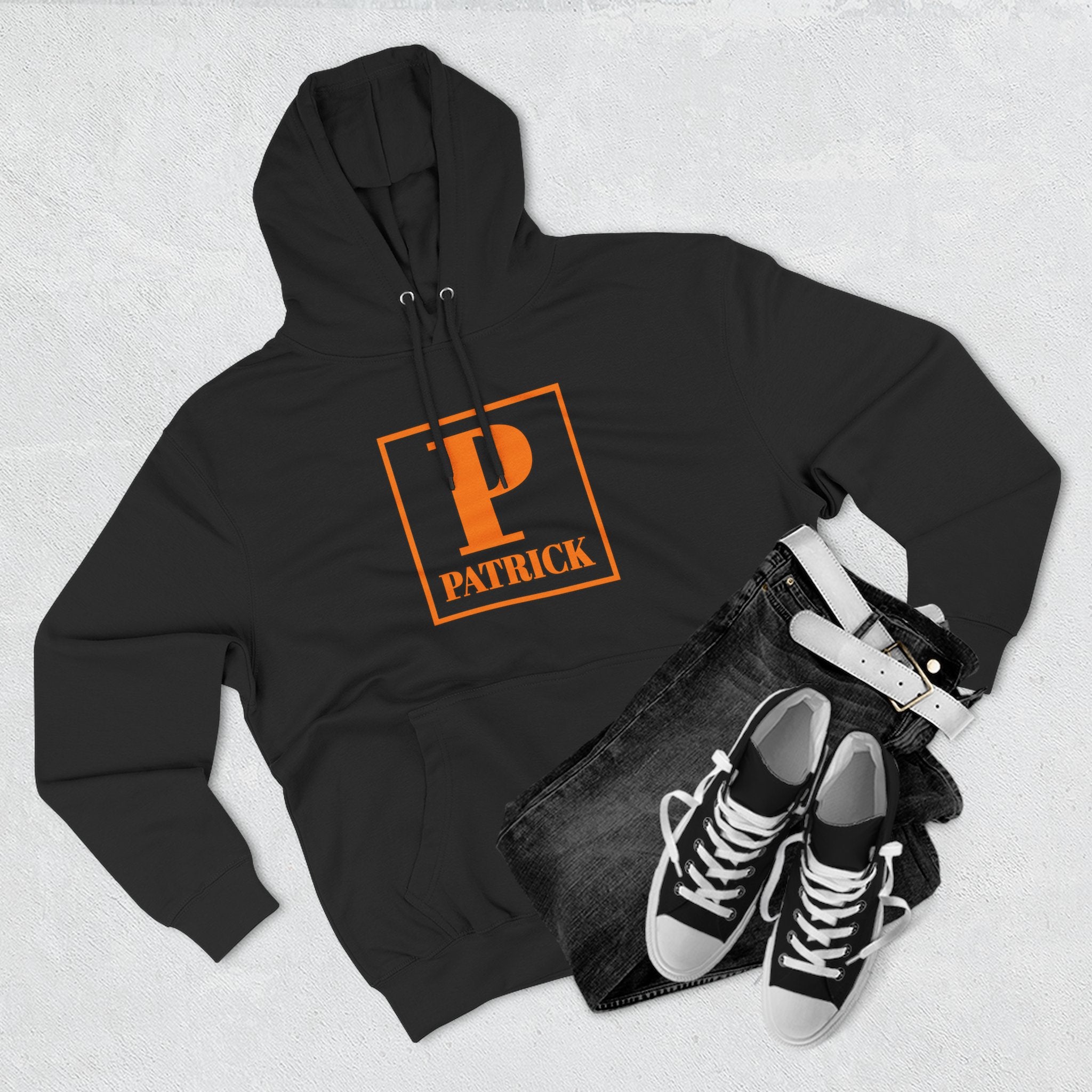 Patrick Monogram Hoodie — Personalized Initial P Letter Pullover