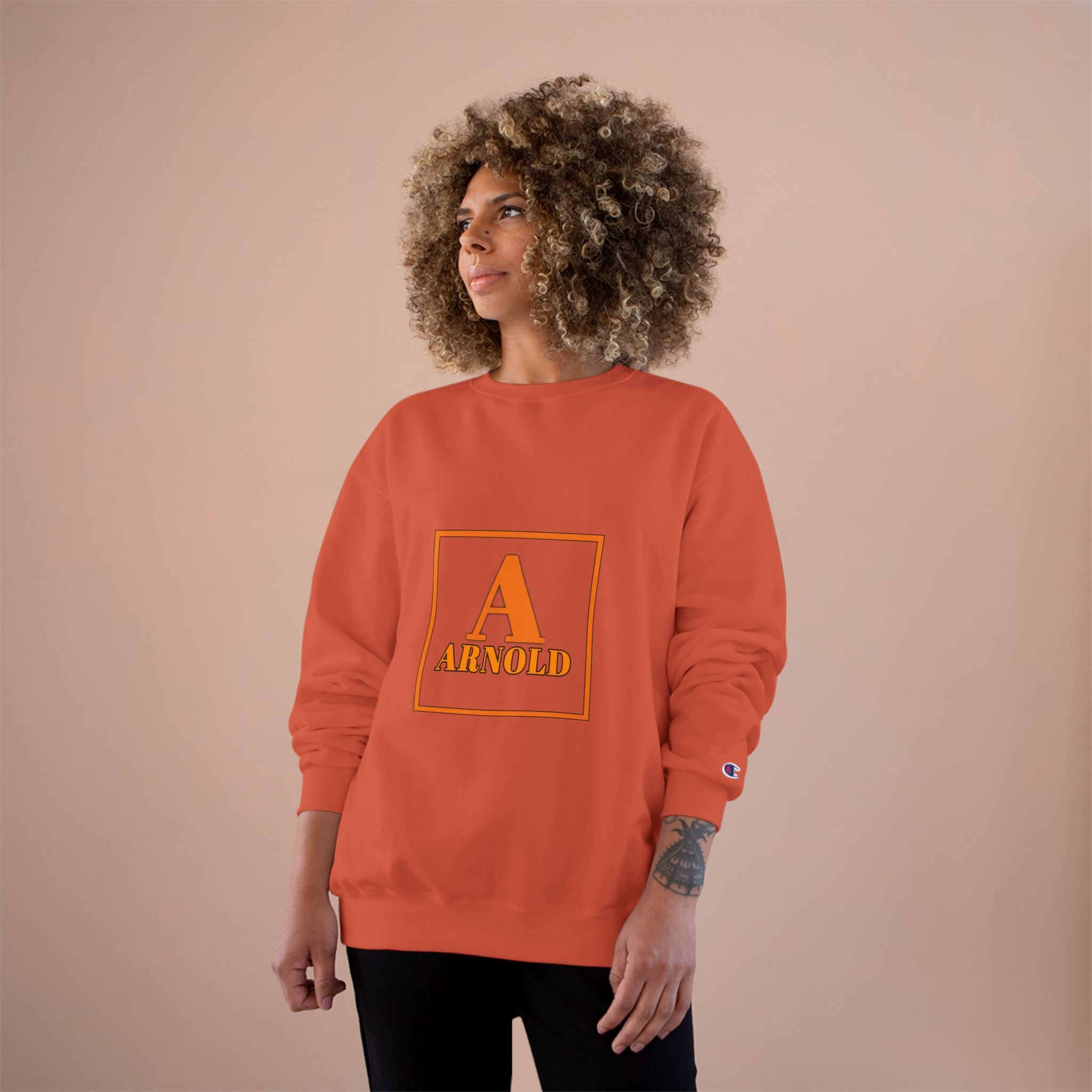 Arnold Letterman Sweatshirt – Personalized A Monogram Champion Crewneck