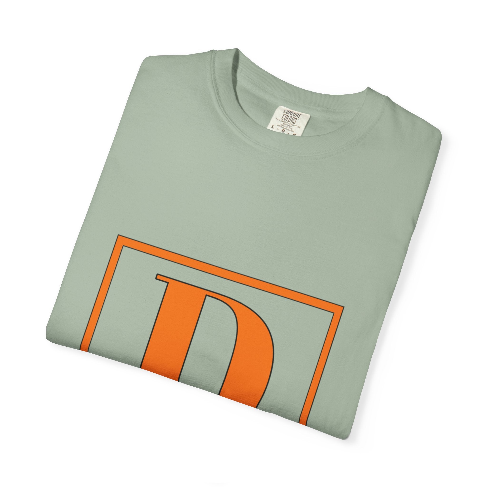 David Monogram T-Shirt — Bold Initial Box Graphic