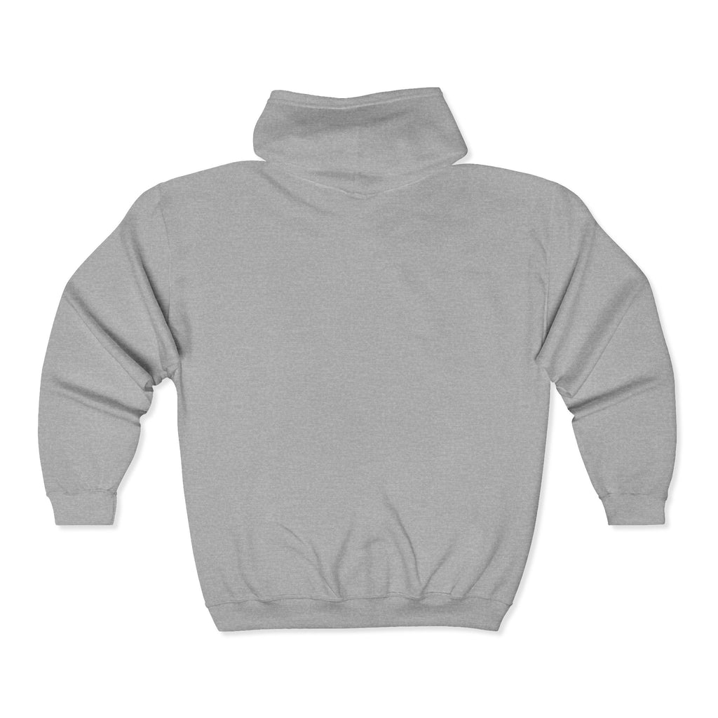 Frank Monogram Zip Hoodie — Orange Letter F Logo Full-Zip Sweatshirt