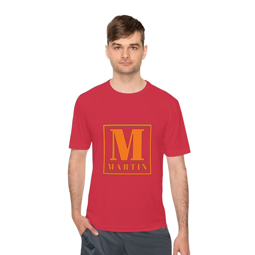 Personalized 'M' Monogram Tee — Martin Initial Square Graphic