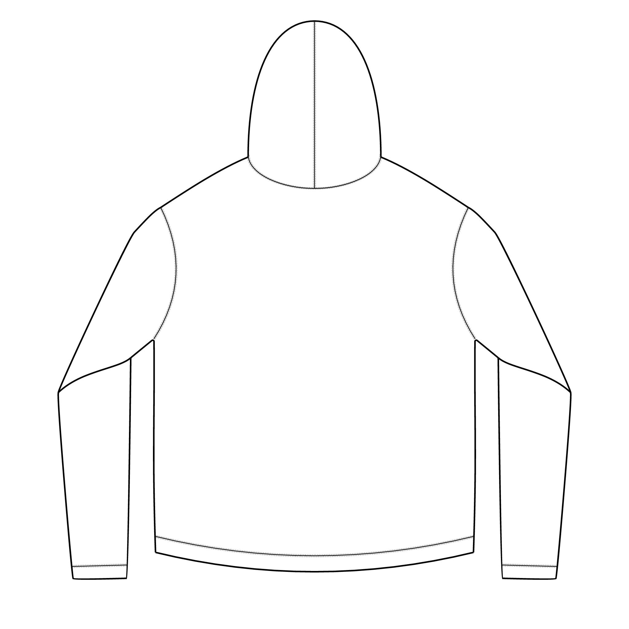 Solar Hoodie — Minimal Orange 'I' Logo Chest Pullover
