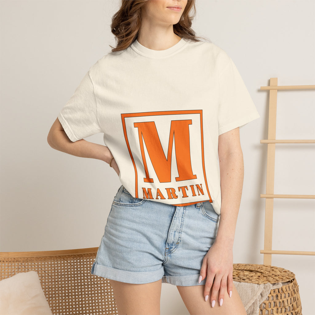 Martin Monogram T-Shirt — Personalized Initial 'M' Block Logo Tee