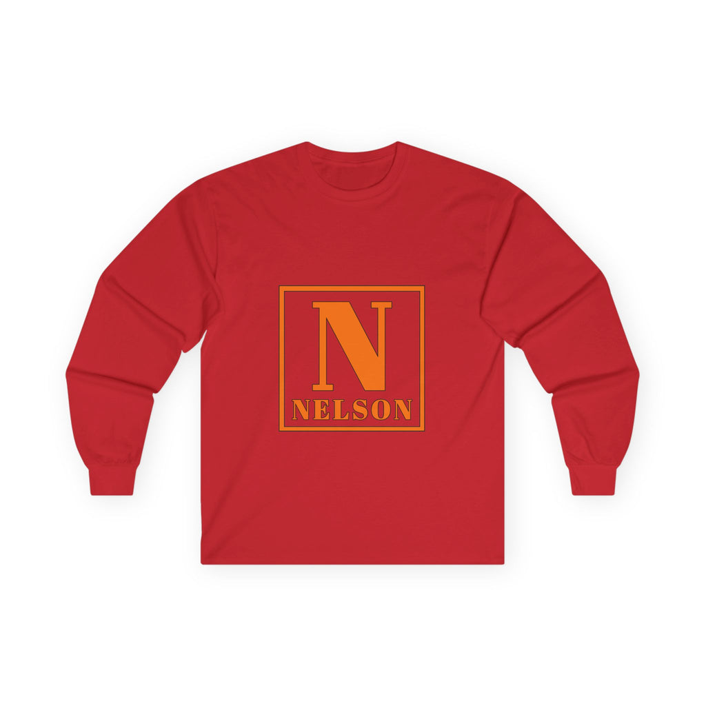 Nelson Monogram Long Sleeve Tee — Classic Letter N Shirt