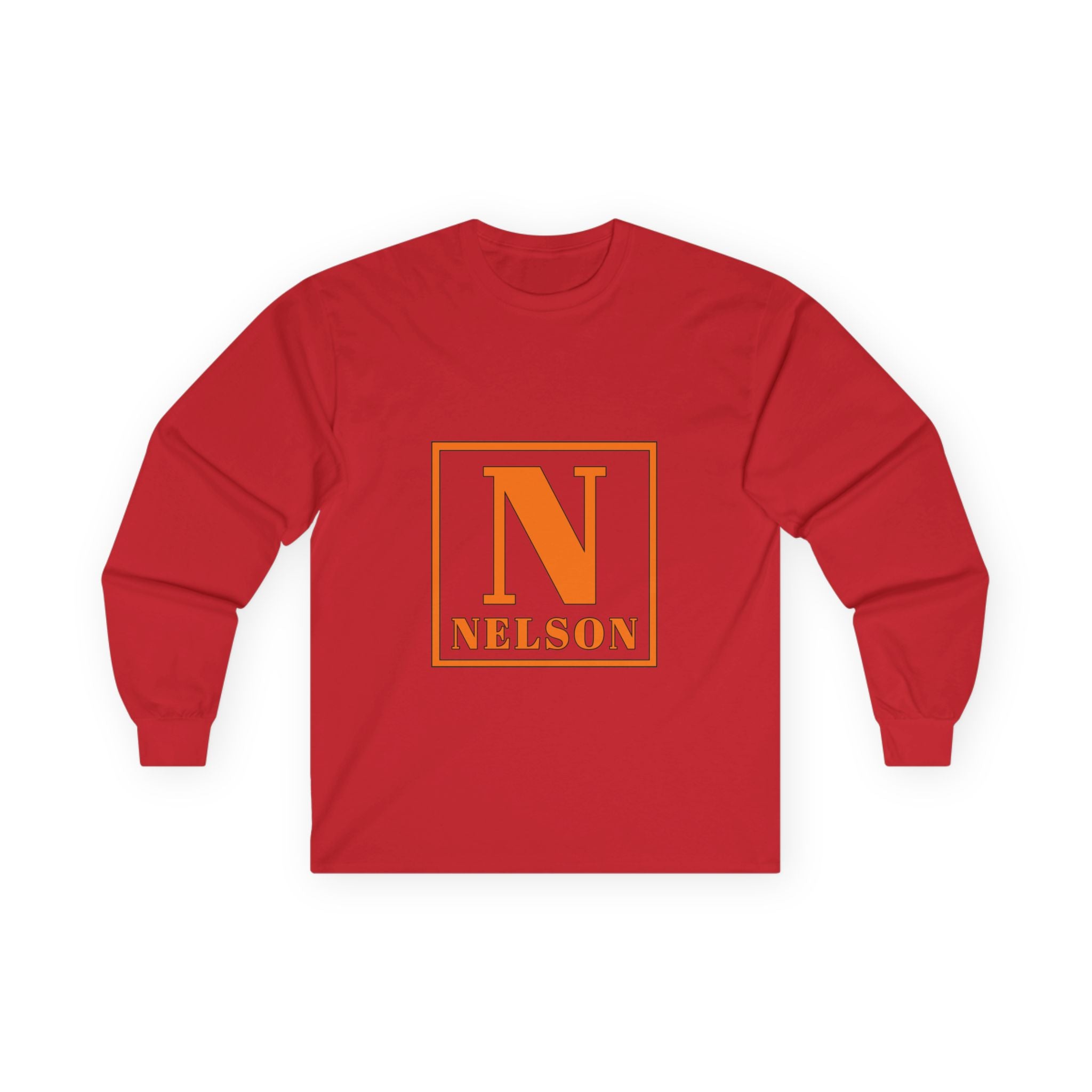 Nelson Monogram Long Sleeve Tee — Classic Letter N Shirt