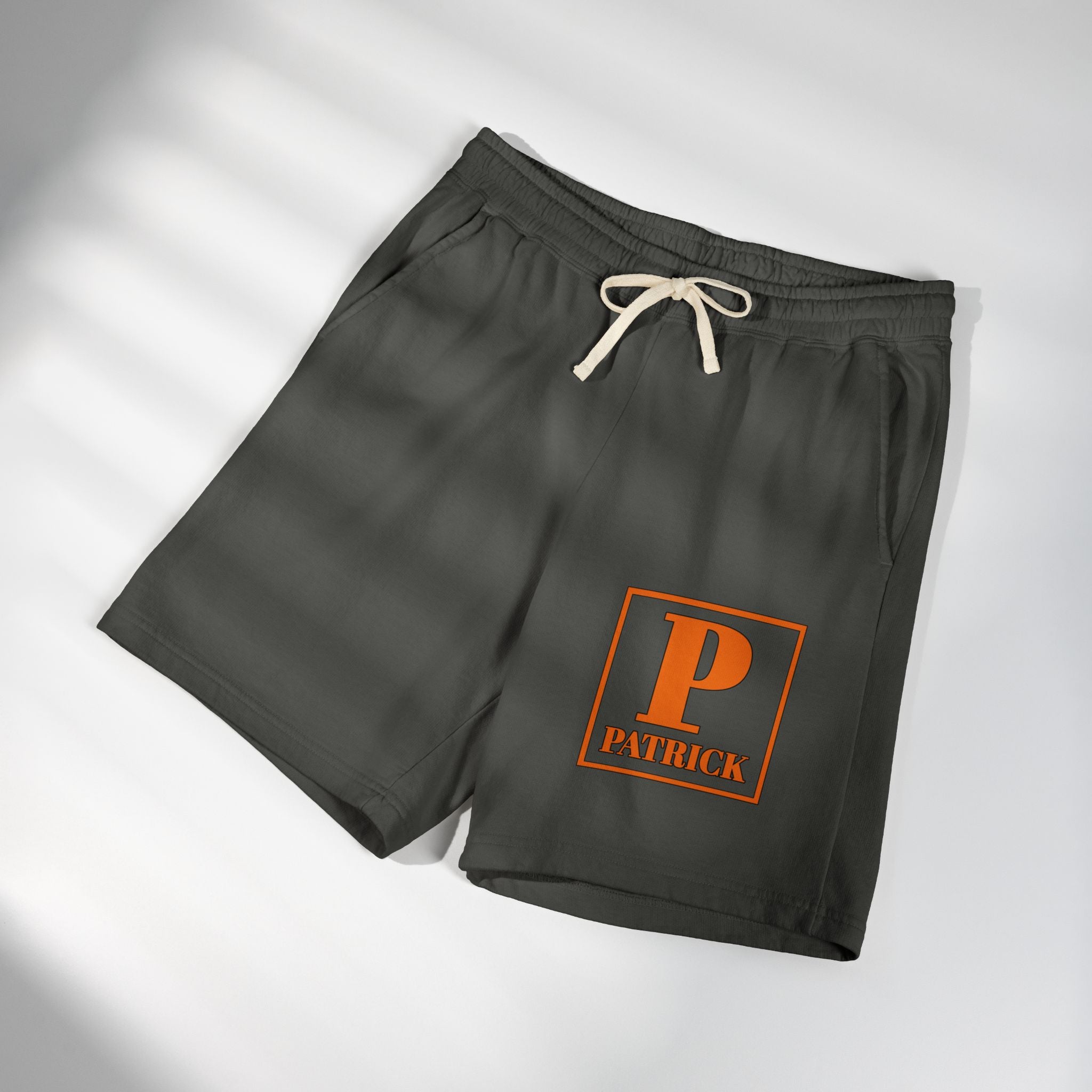 Patrick Monogram Sweatshorts — Garment-Dyed Lightweight Fleece