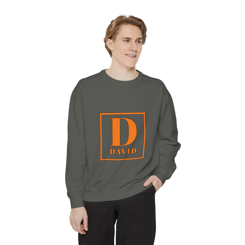 David Monogram Sweatshirt — Personalized Initial D Crewneck