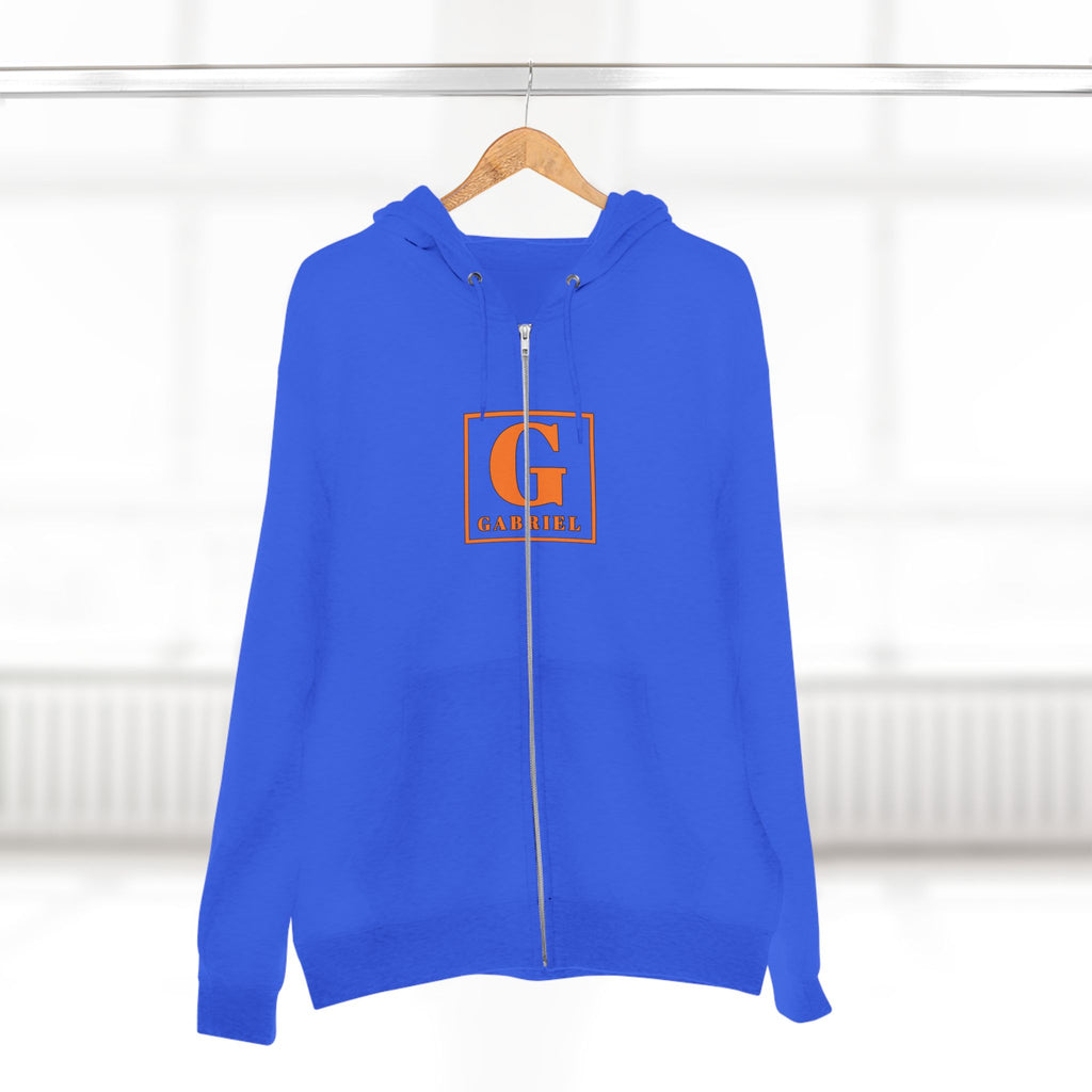Gabriel Monogram Zip Hoodie — Personalized G Initial Sweatshirt