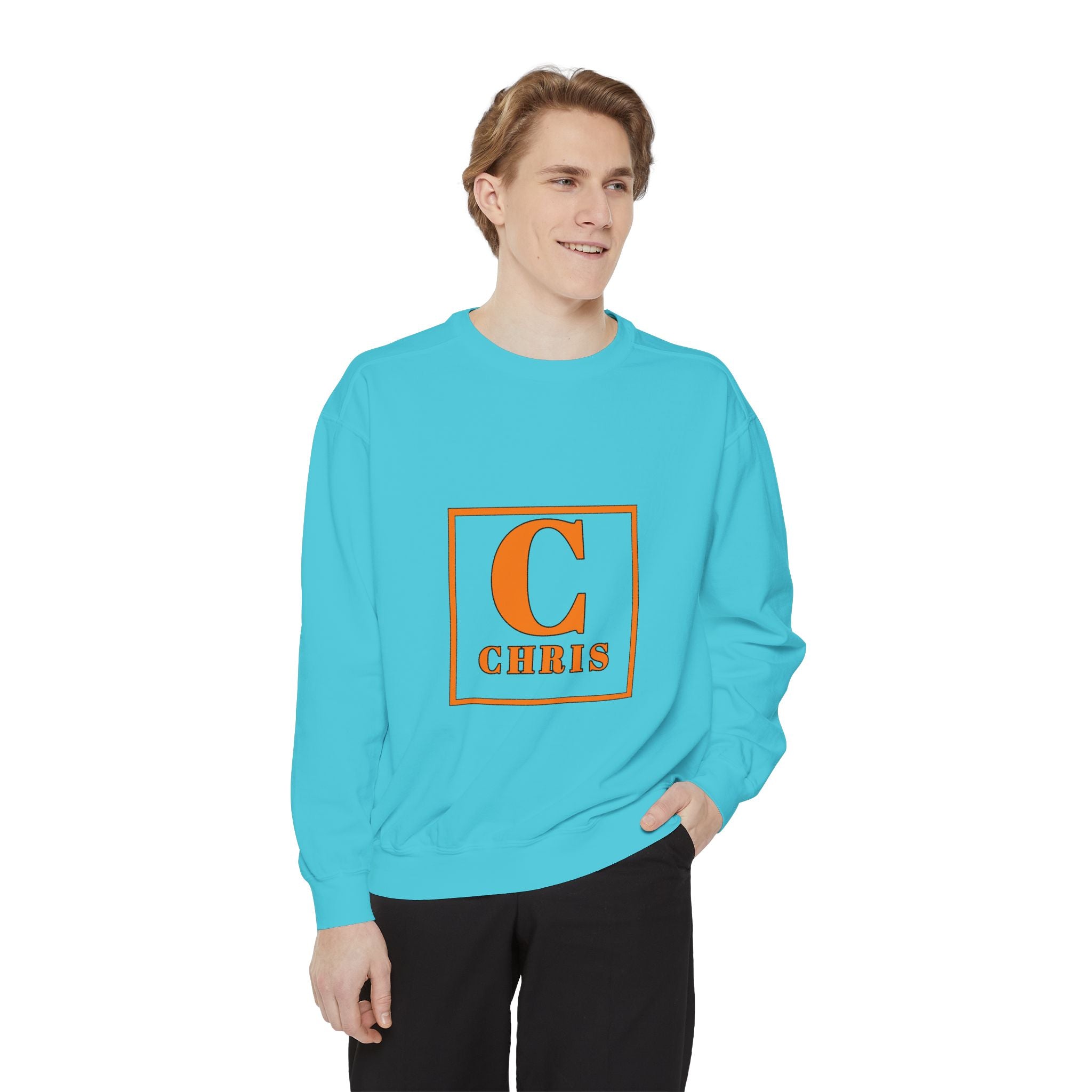 Personalized 'C' Initial Sweatshirt — Chris Monogram Crewneck