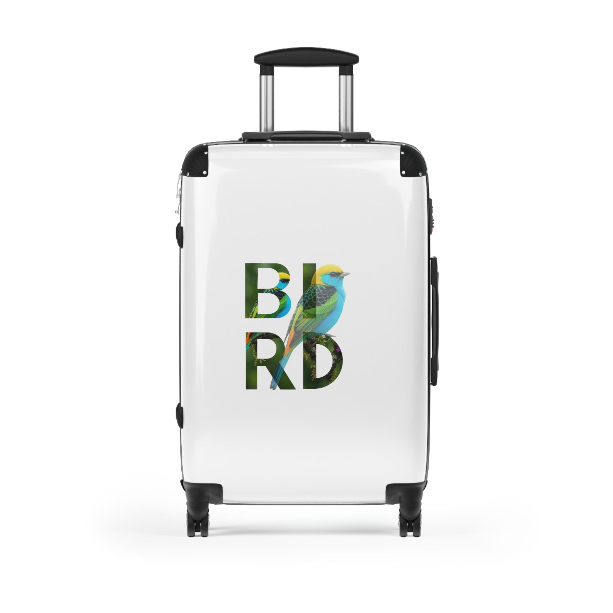 Bird Typography Carry-On Suitcase – Colorful Nature Travel Luggage