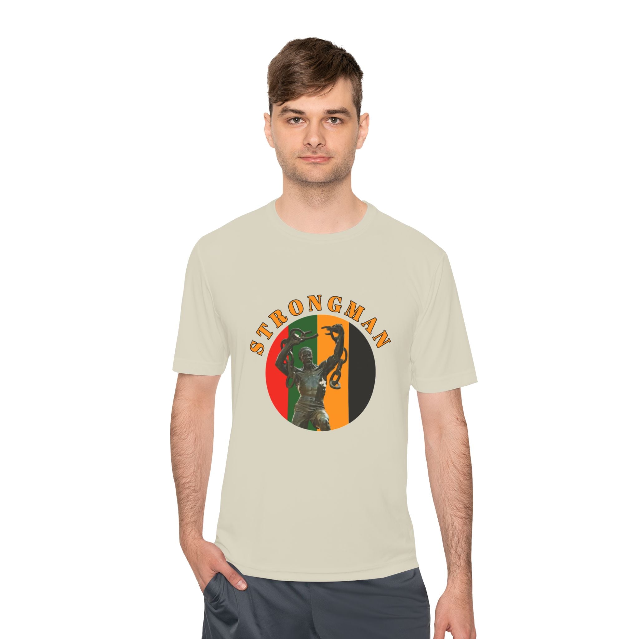 Strongman Kettlebell Tee — Athletic Moisture‑Wicking Gym Shirt