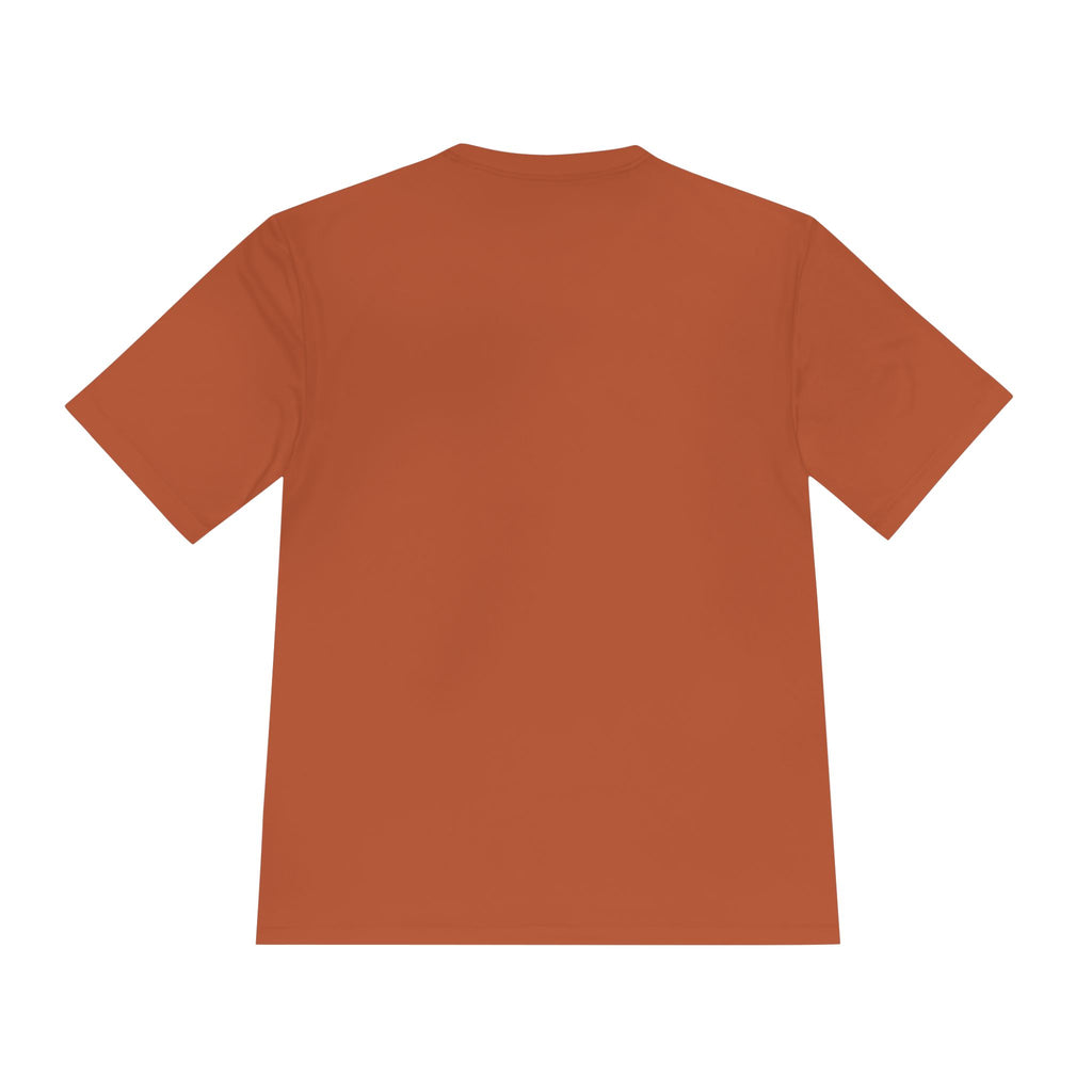 Francis Initial Tee — Orange Block Monogram Moisture-Wicking Shirt
