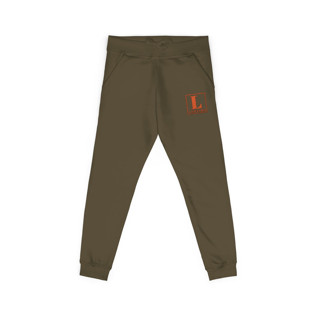 Embroidered 'L' Monogram Fleece Sweatpants — Cozy Personalized Lounge Joggers