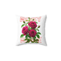 Rose Bouquet Pillow — "Rosy Rose" Floral Decorative Throw Pillow