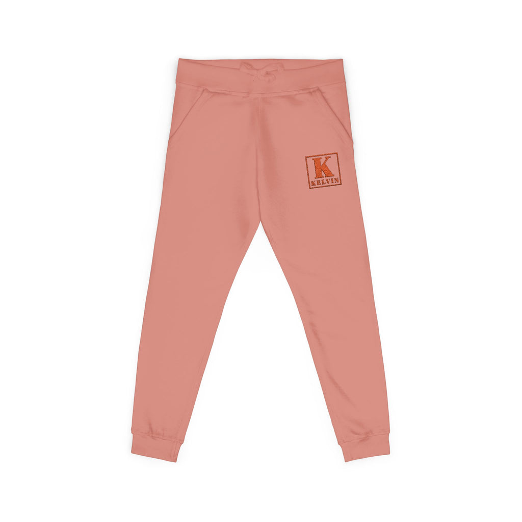 Embroidered Initial 'K' Fleece Sweatpants – Cozy Monogram Joggers