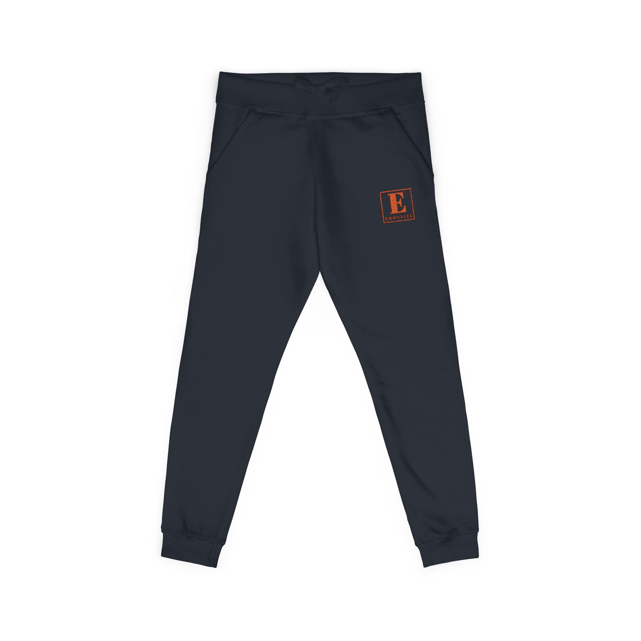 Embroidered Initial 'E' Fleece Sweatpants — Cozy Personalized Joggers