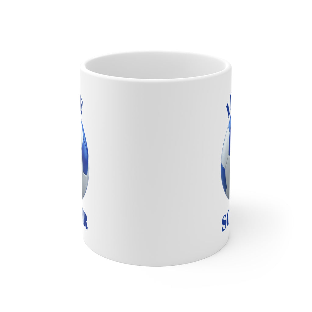 Soccer Mug - "I Love Soccer" 11oz Coffee Cup