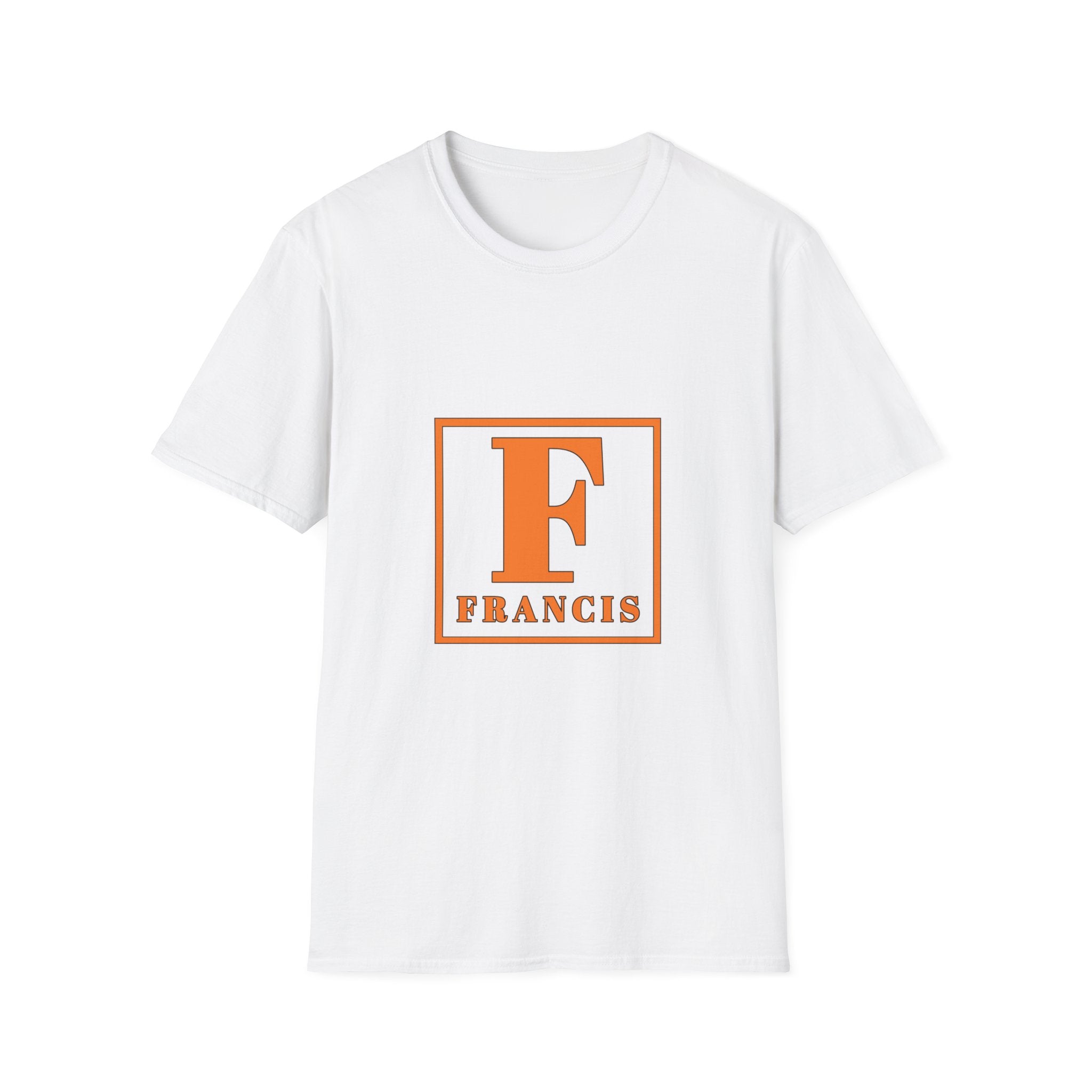 Monogram F Initial T-Shirt — Personalized 'Francis' Vintage Block Letter Tee