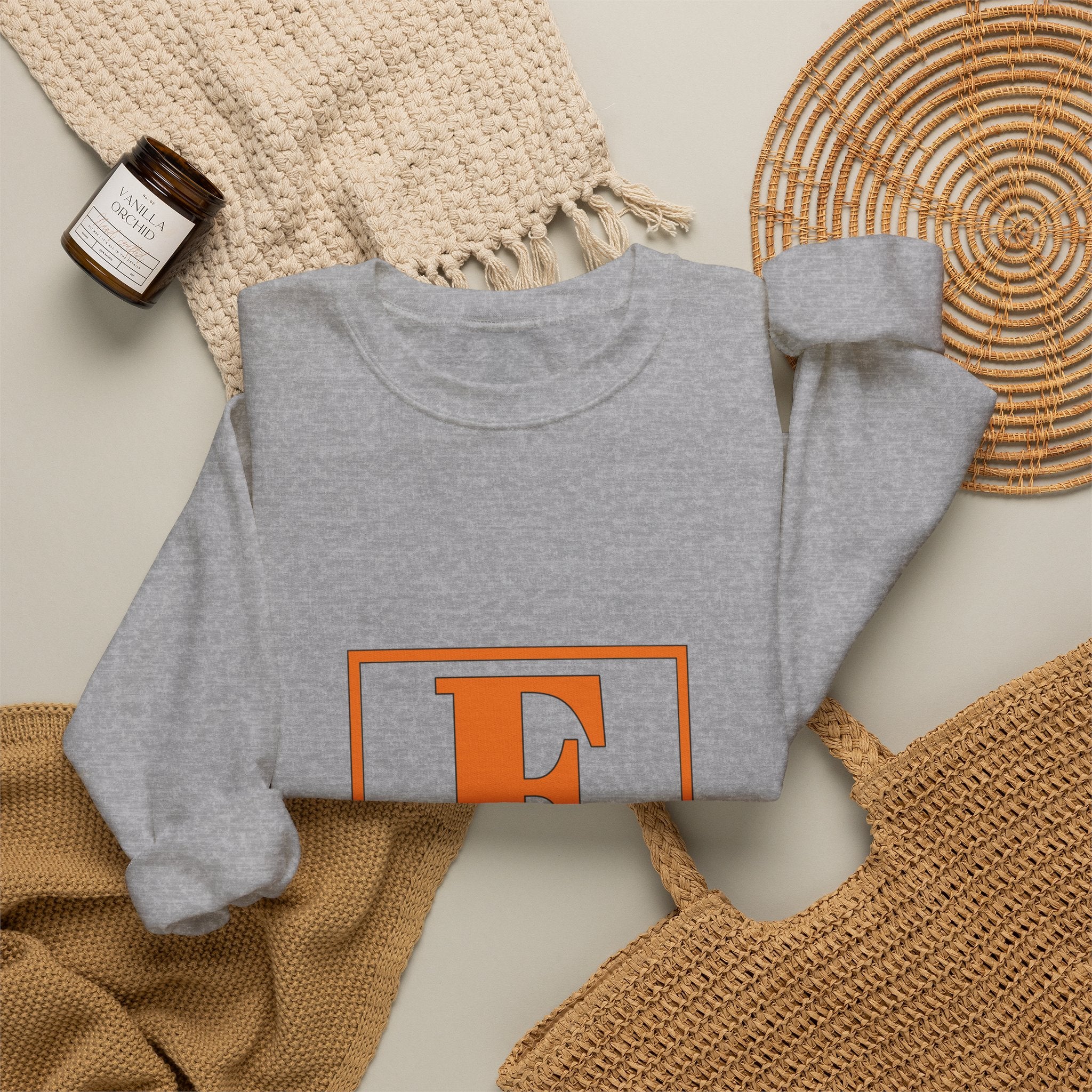 Francis Monogram Sweatshirt — Personalized F Letter Crewneck
